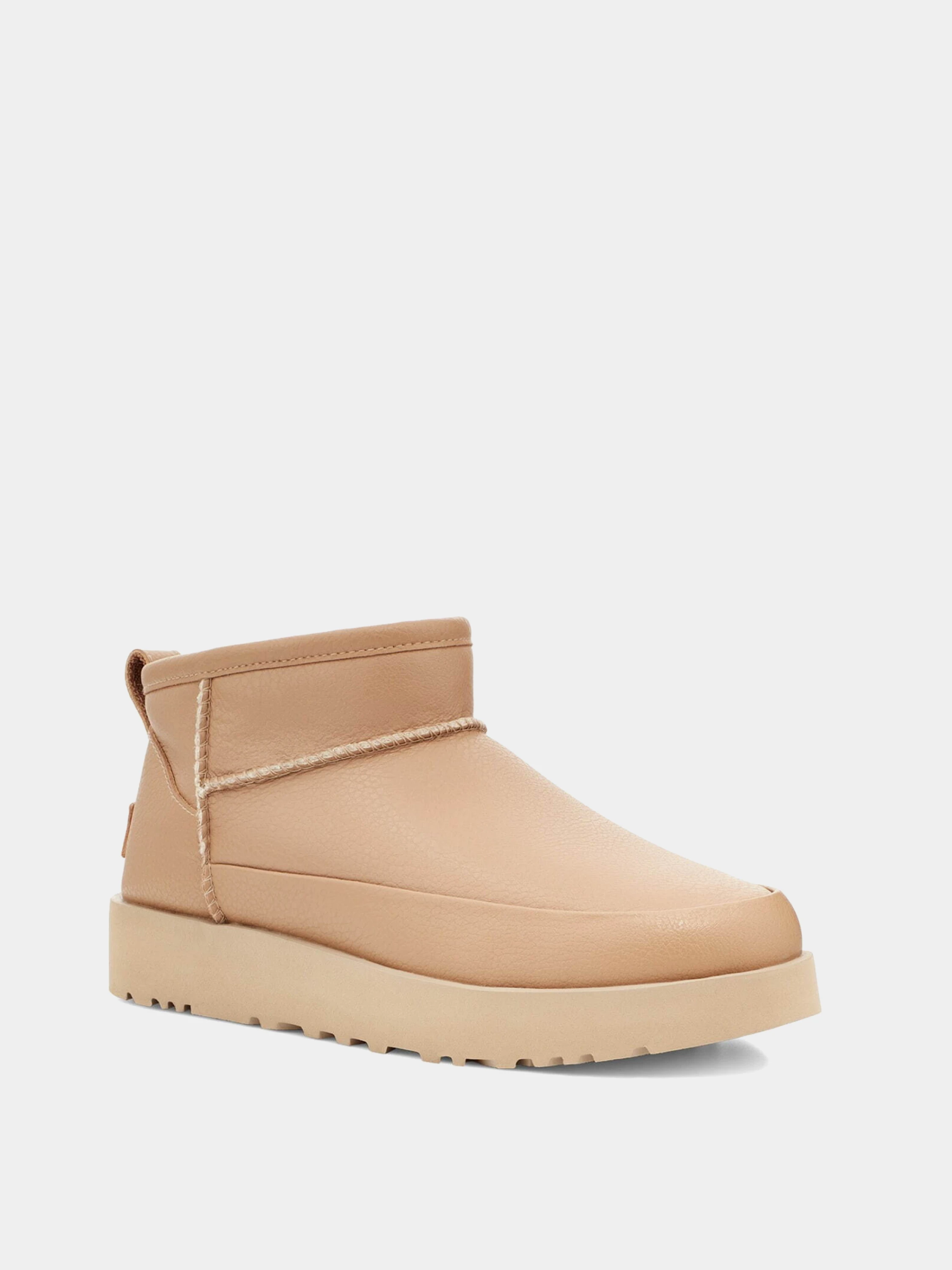 Полусапоги UGG Classic Ultra Mini Leather Sand