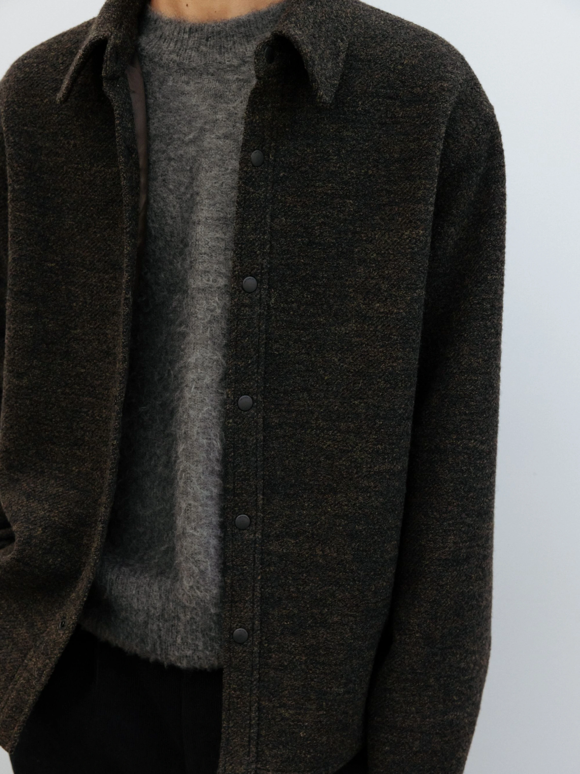 Овершот LE17SEPTEMBRE Boucle Jacket Khaki