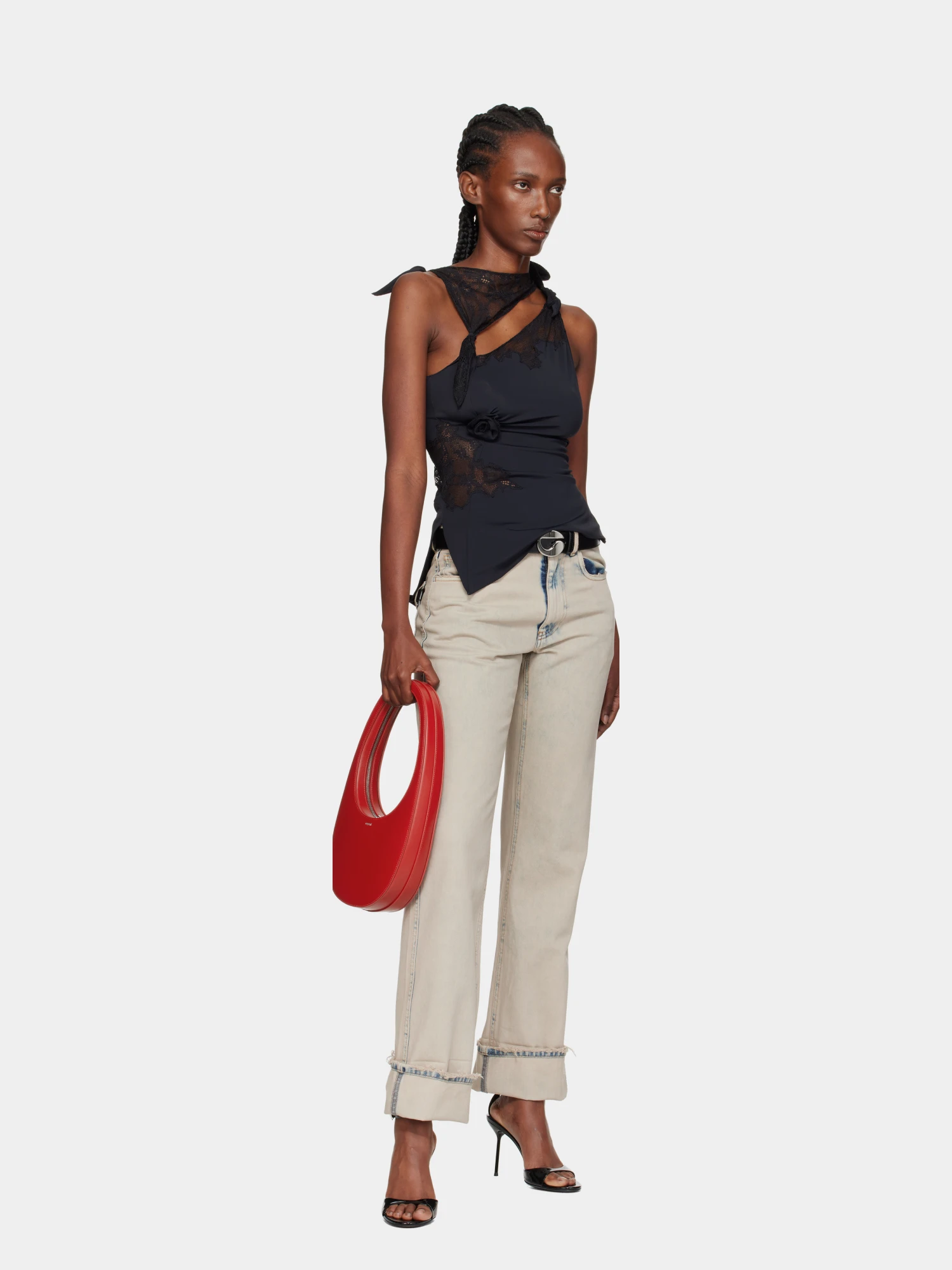 Женская сумка Coperni Swipe Bag Red