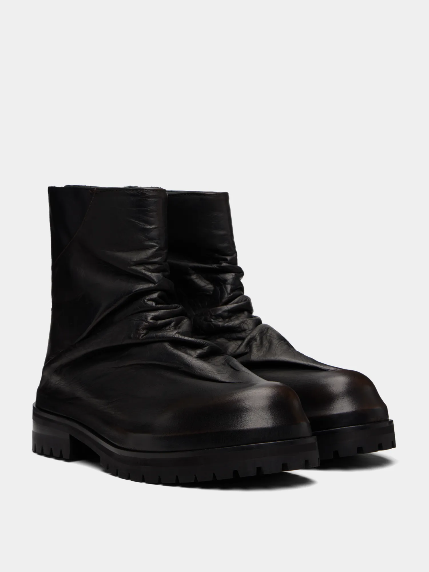 Ботинки 424 Marathon Rubb Off Leather Black/Brown