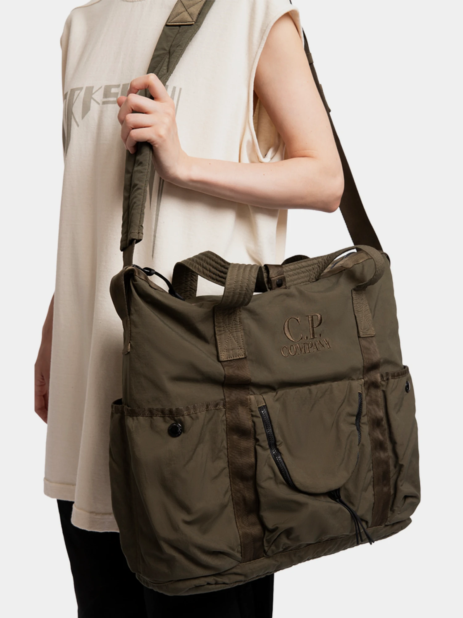 Сумка C.P. Company Twill Shoulder Ivy Green