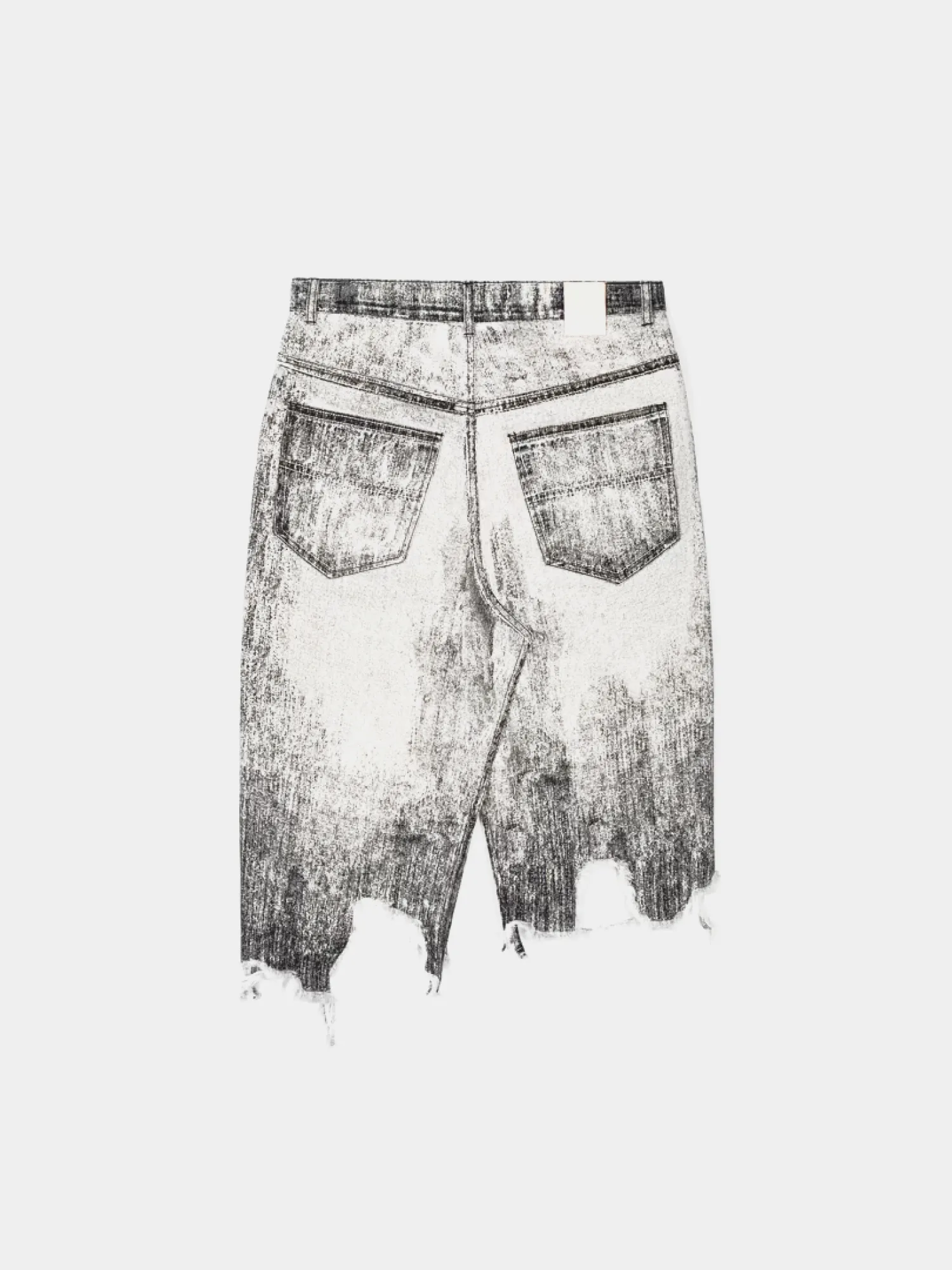 Женская юбка CAMPERLAB Paint Print Denim Faded Black
