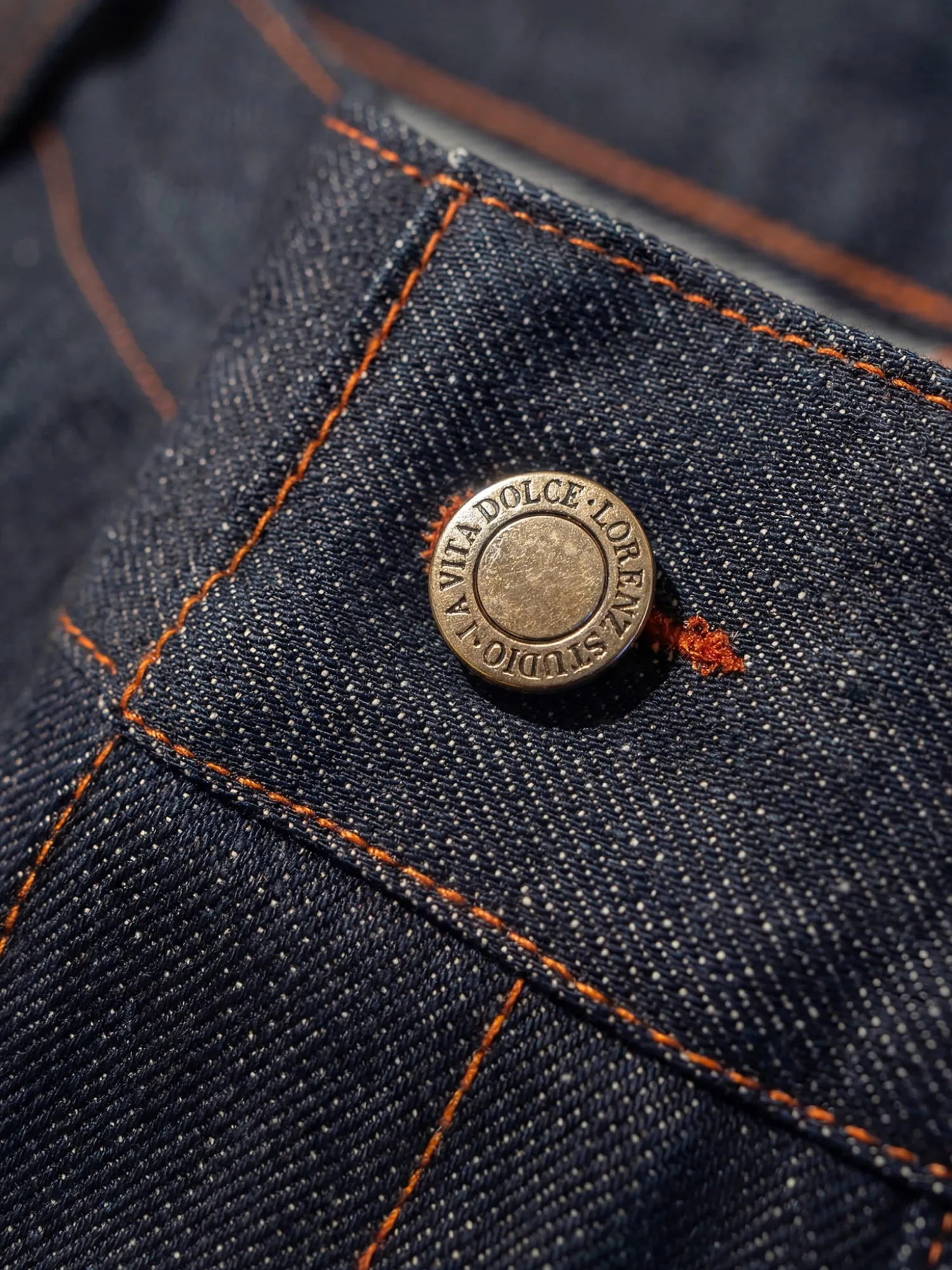 Шорты lorenz Sutures Shorts Raw Indigo