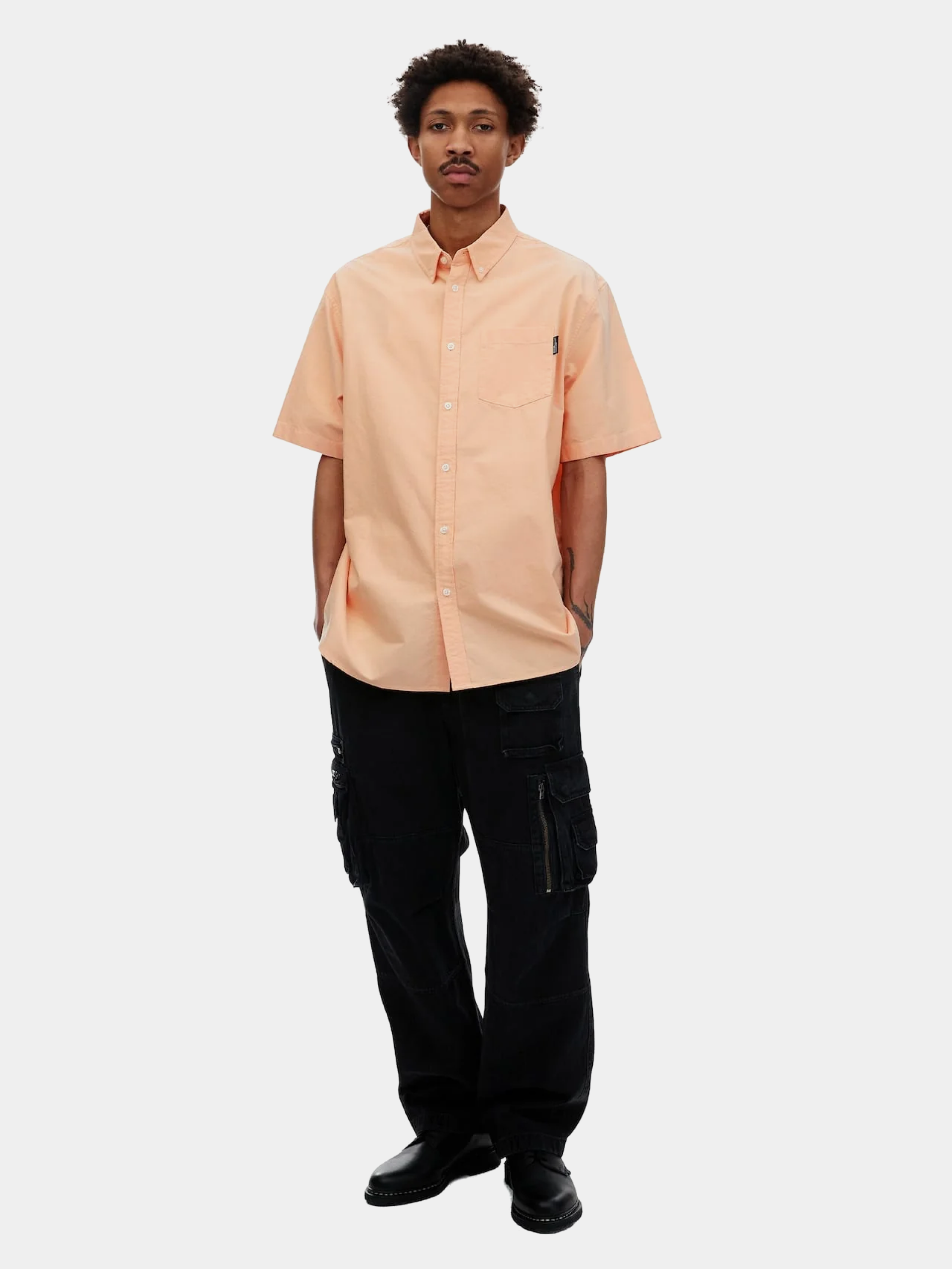 Рубашка thisisneverthat Oxford S/S Shirt Apricot