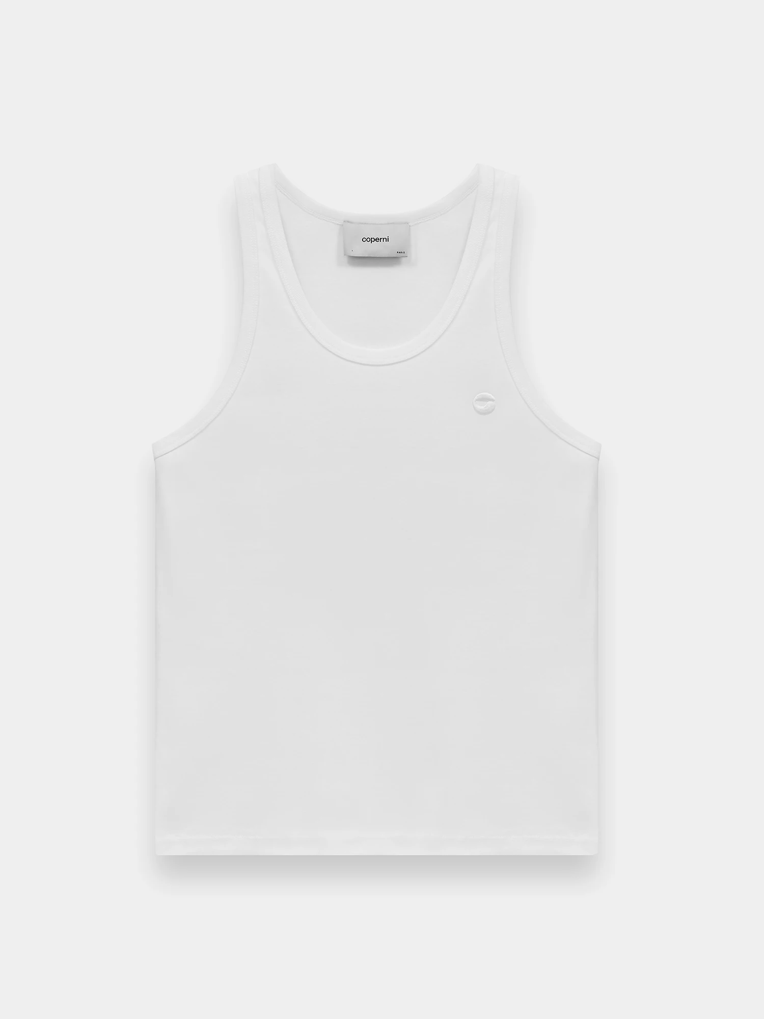 Майка Coperni Logo Tank Top Optic White