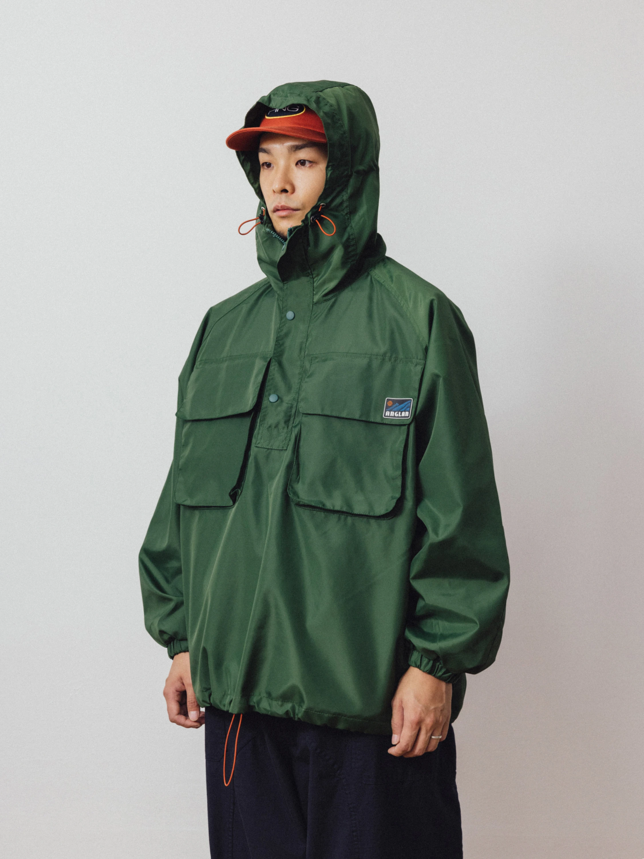Анорак ANGLAN Double Pocket Mountain Anorak Green