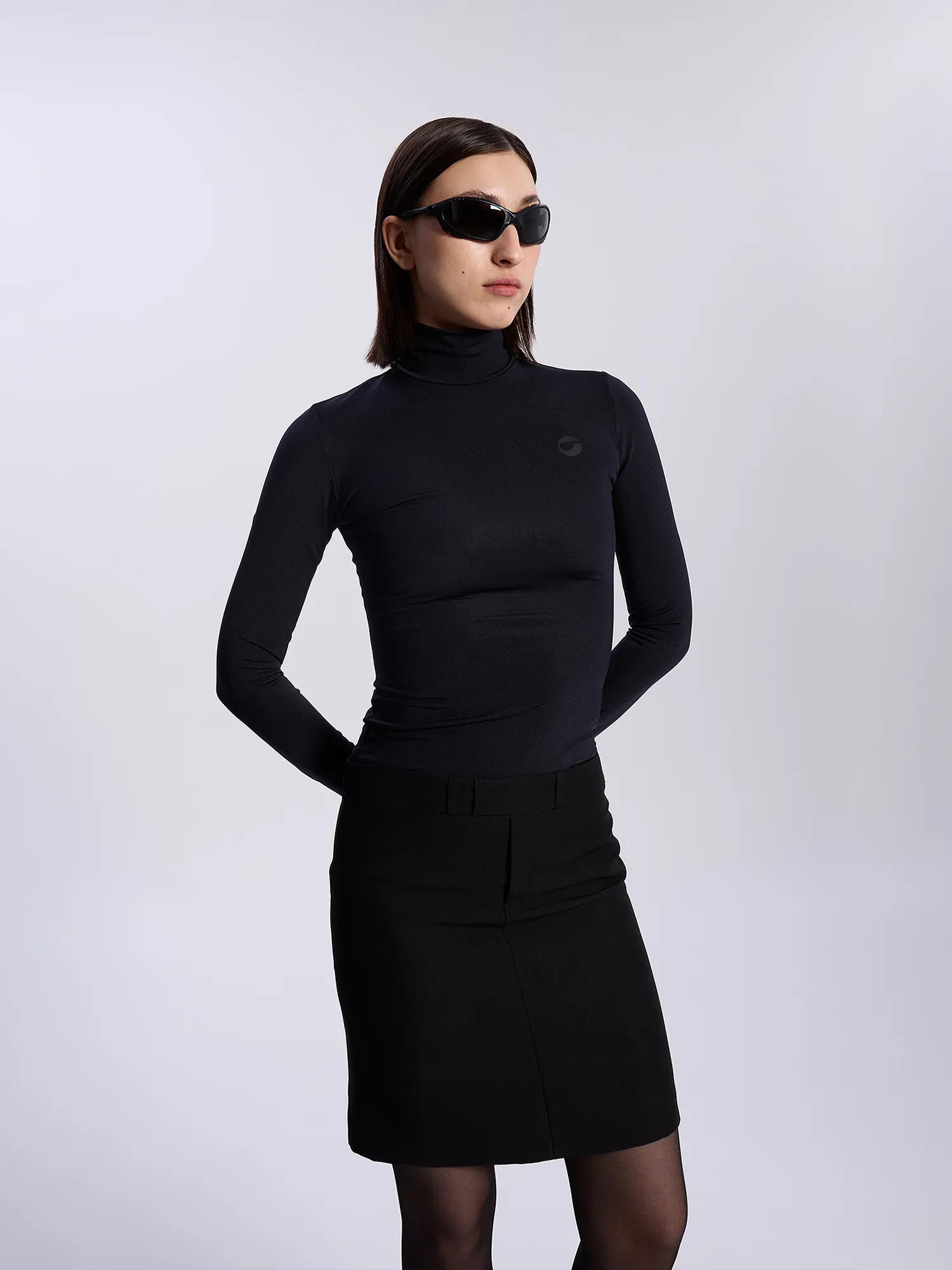 Женское платье Coperni Hybrid Tailored Dress Black