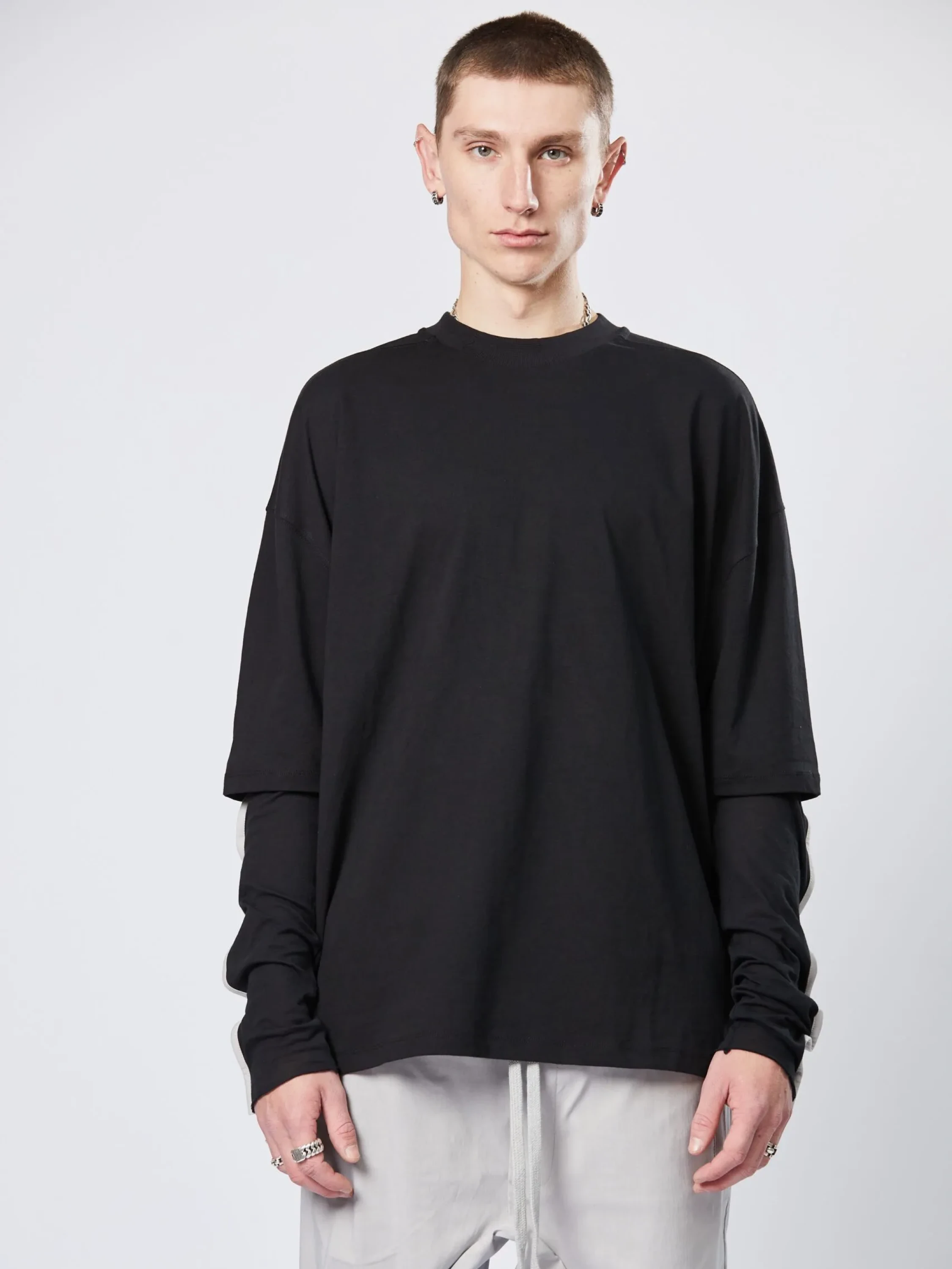 Лонгслив thom/krom M TS 766 Black