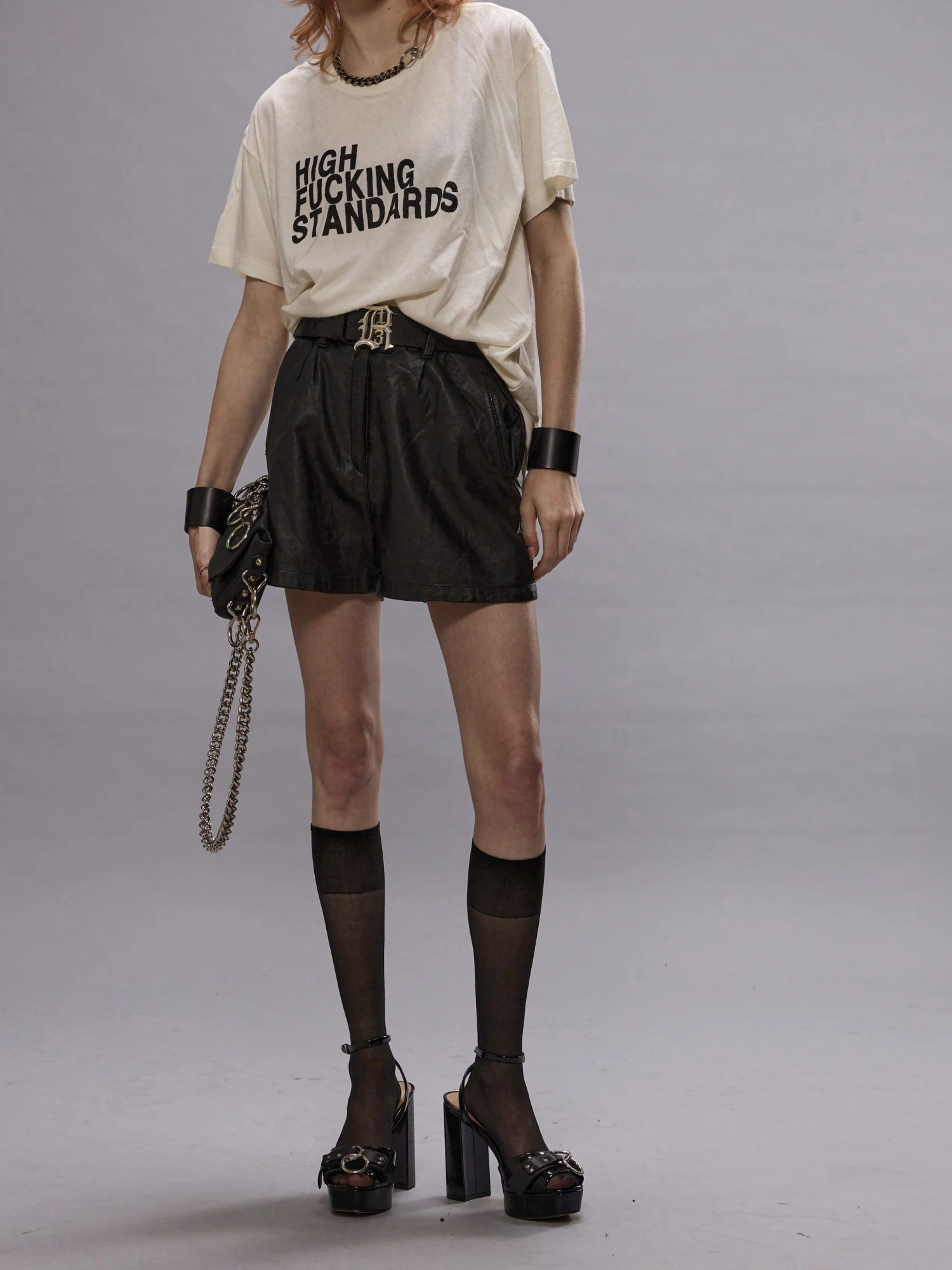 Футболка R13 High F Standards Boy Ecru
