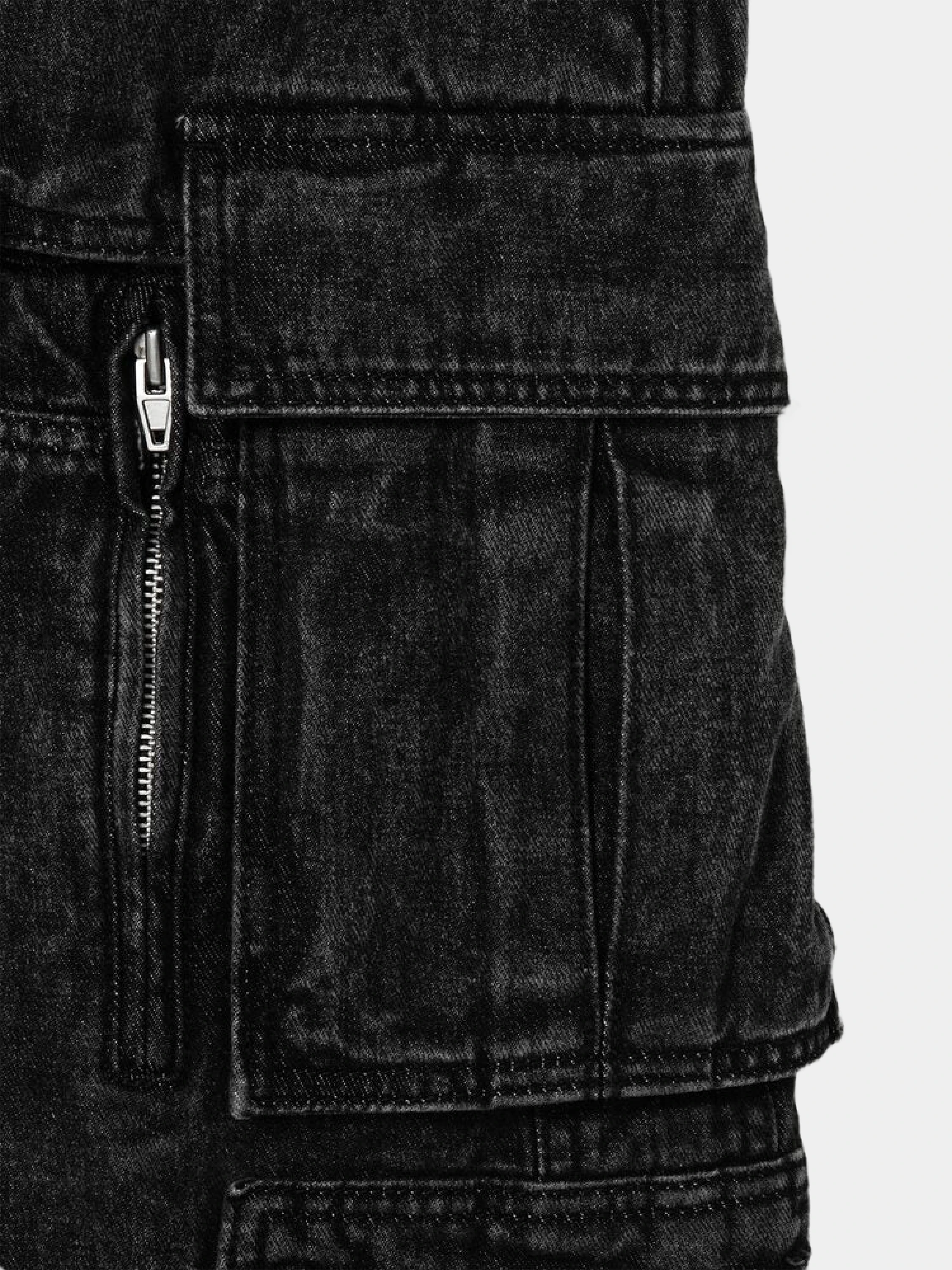 Шорты JUUN.J Panelled Denim Shorts Black
