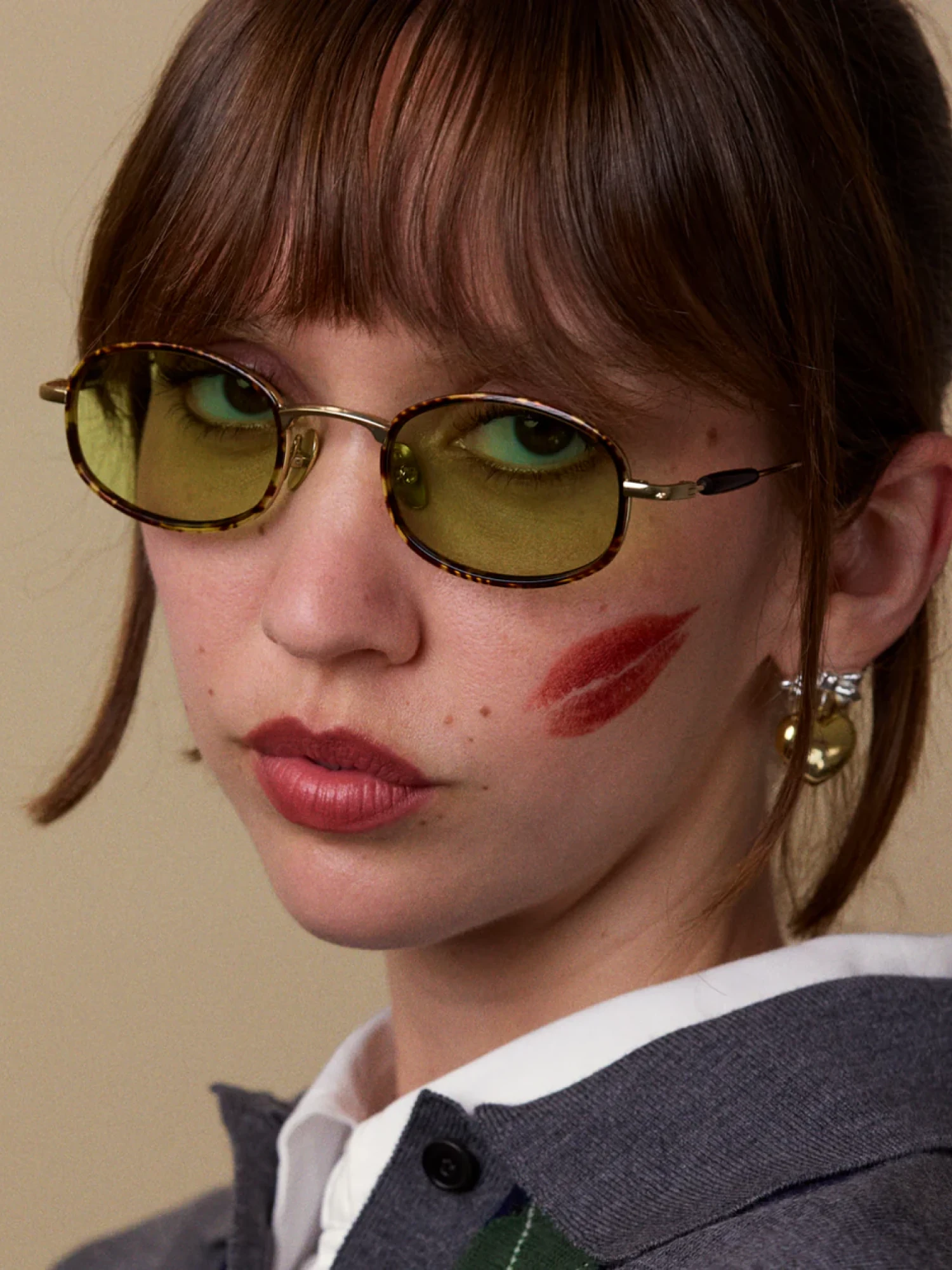 Очки Bonnie Clyde Bicycle Tortoise & Green Tint