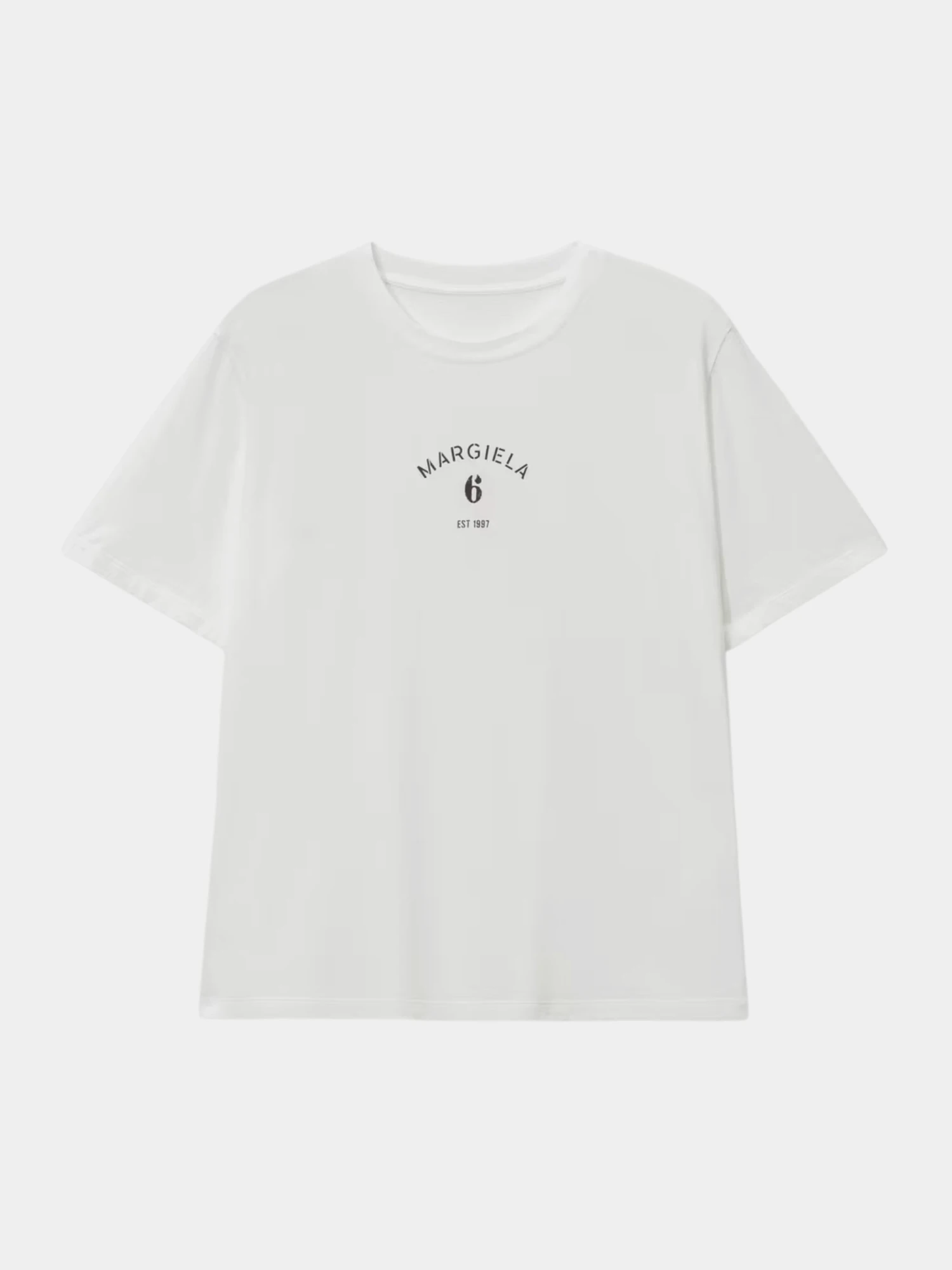 Футболка MM6 Maison Margiela 6 Printed White