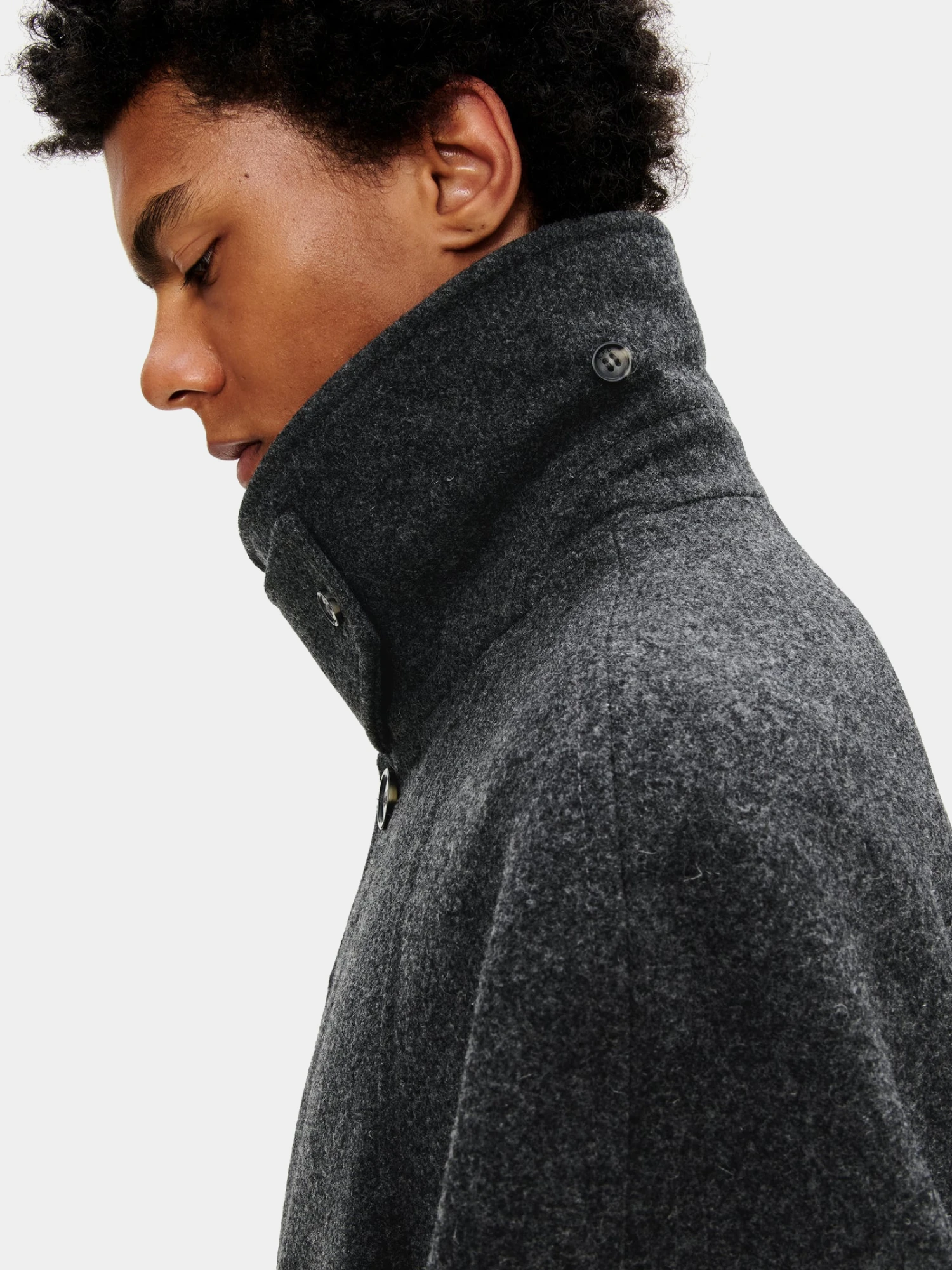 Пальто A.P.C. Solid-Colour With Raglan Sleeves Anthracite