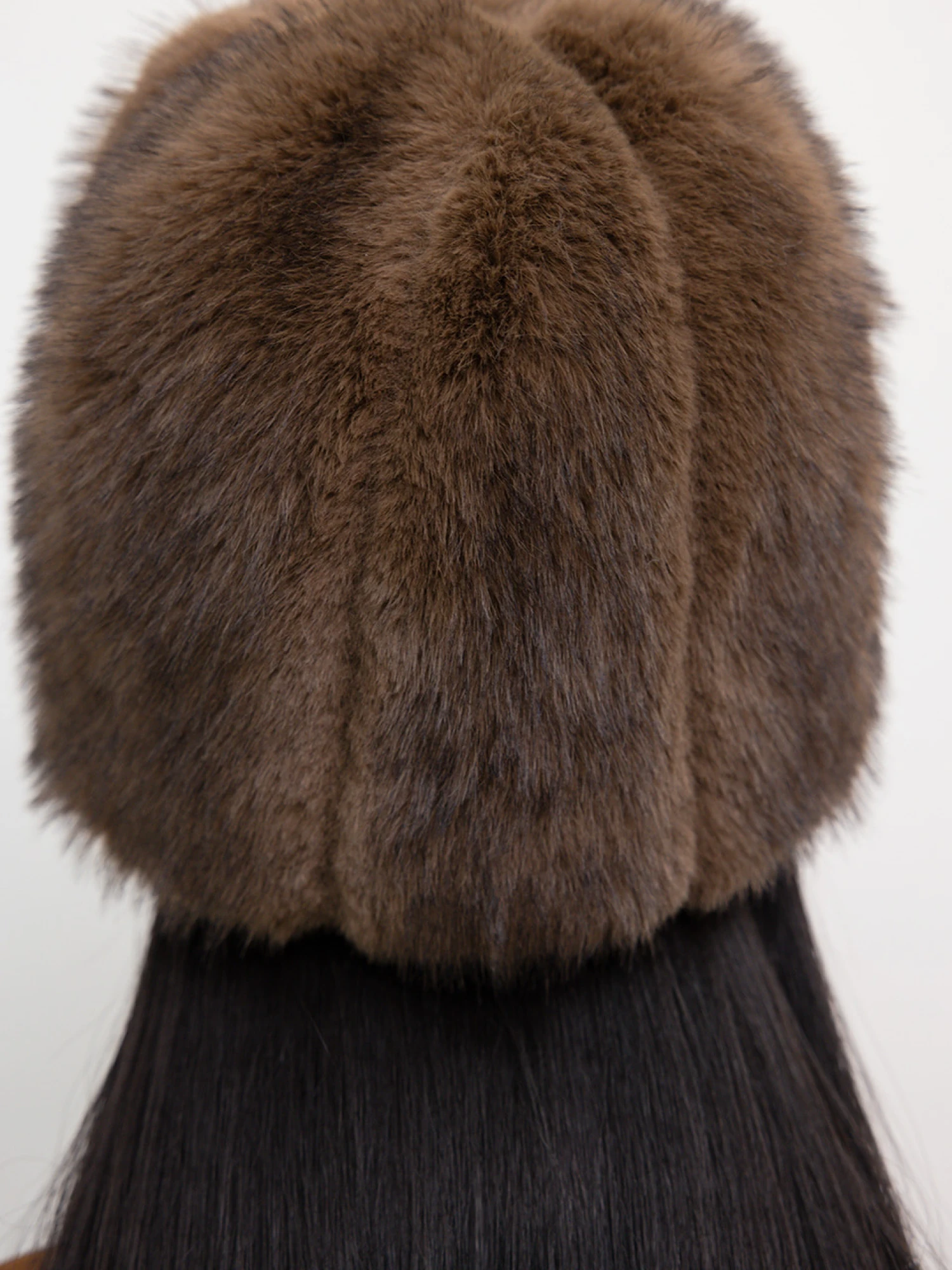 Шапка LE17SEPTEMBRE Mahogany Faux Fur Brown