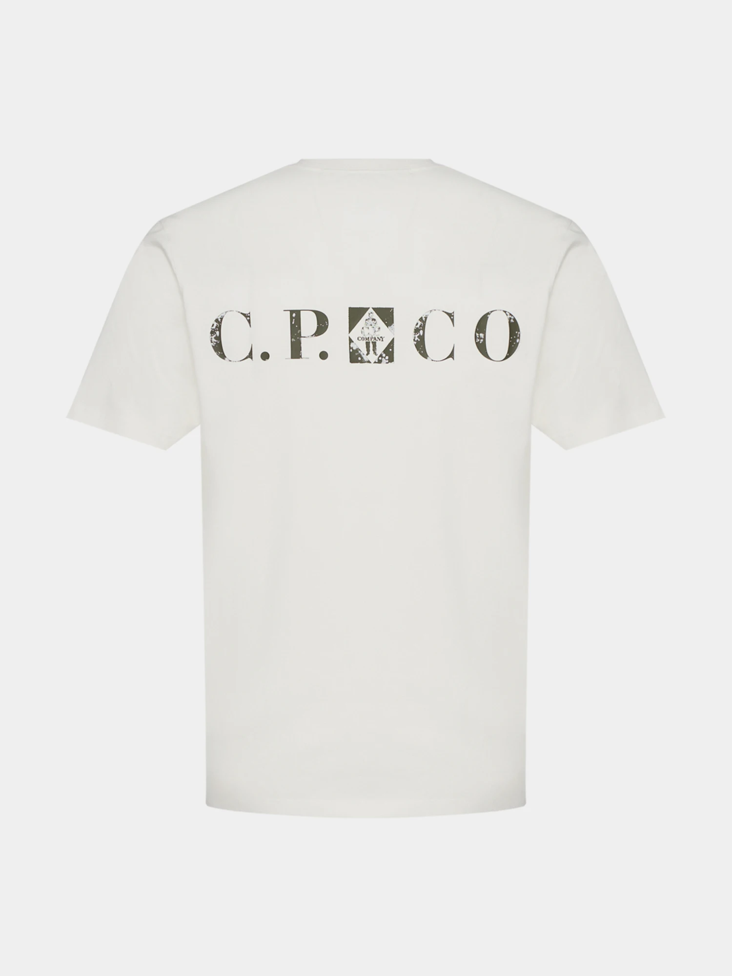Футболка C.P. Company 30/1 Jersey Logo Gauze White