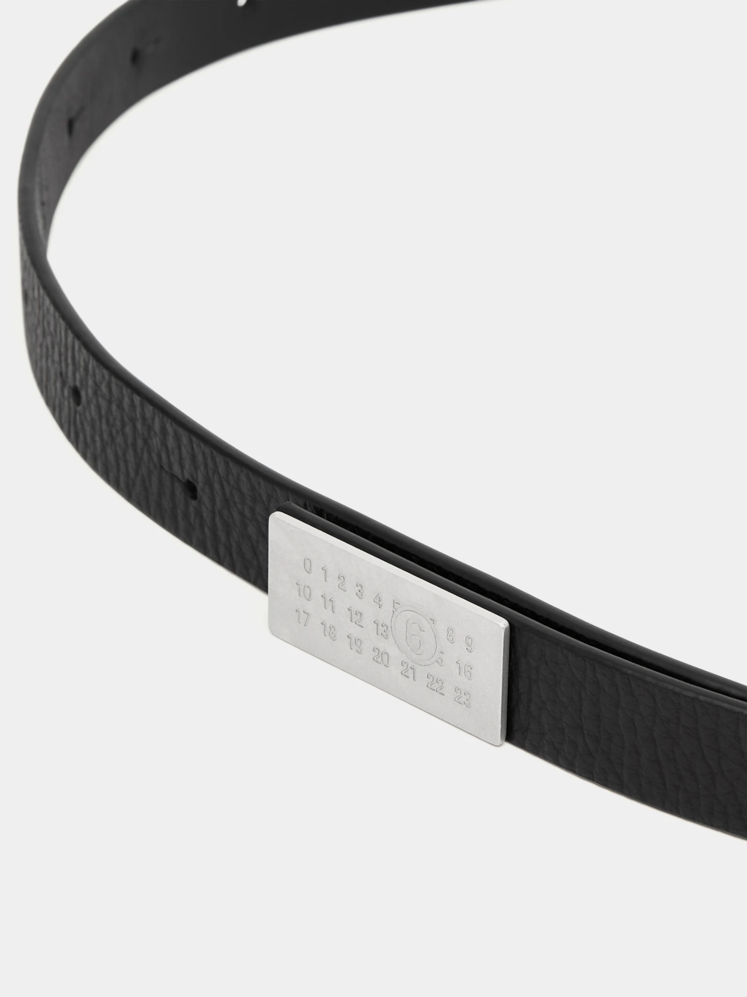Ремень MM6 Maison Margiela Numeric Grainy Black