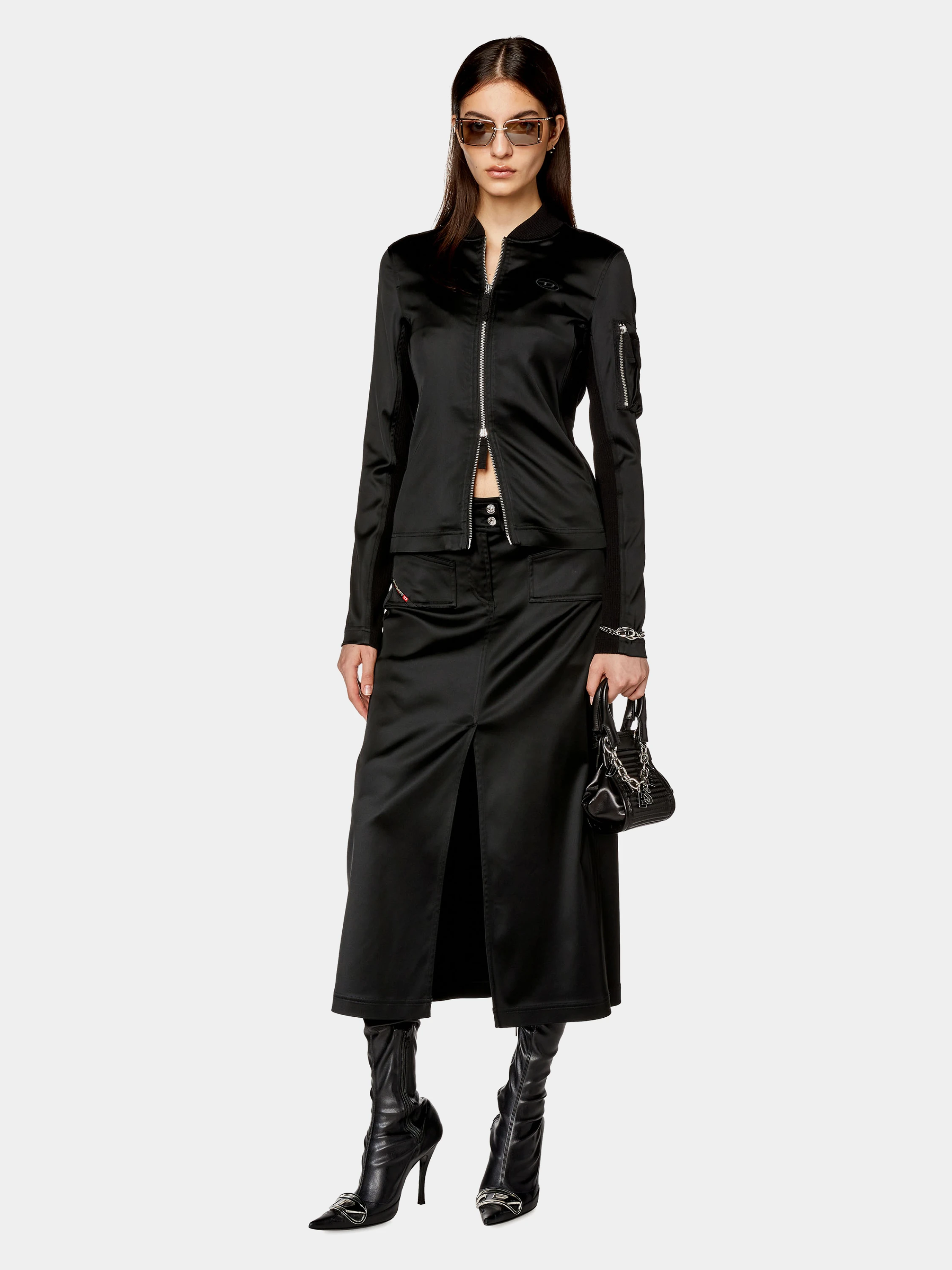 Женская олимпийка Diesel T-Opun Top Black