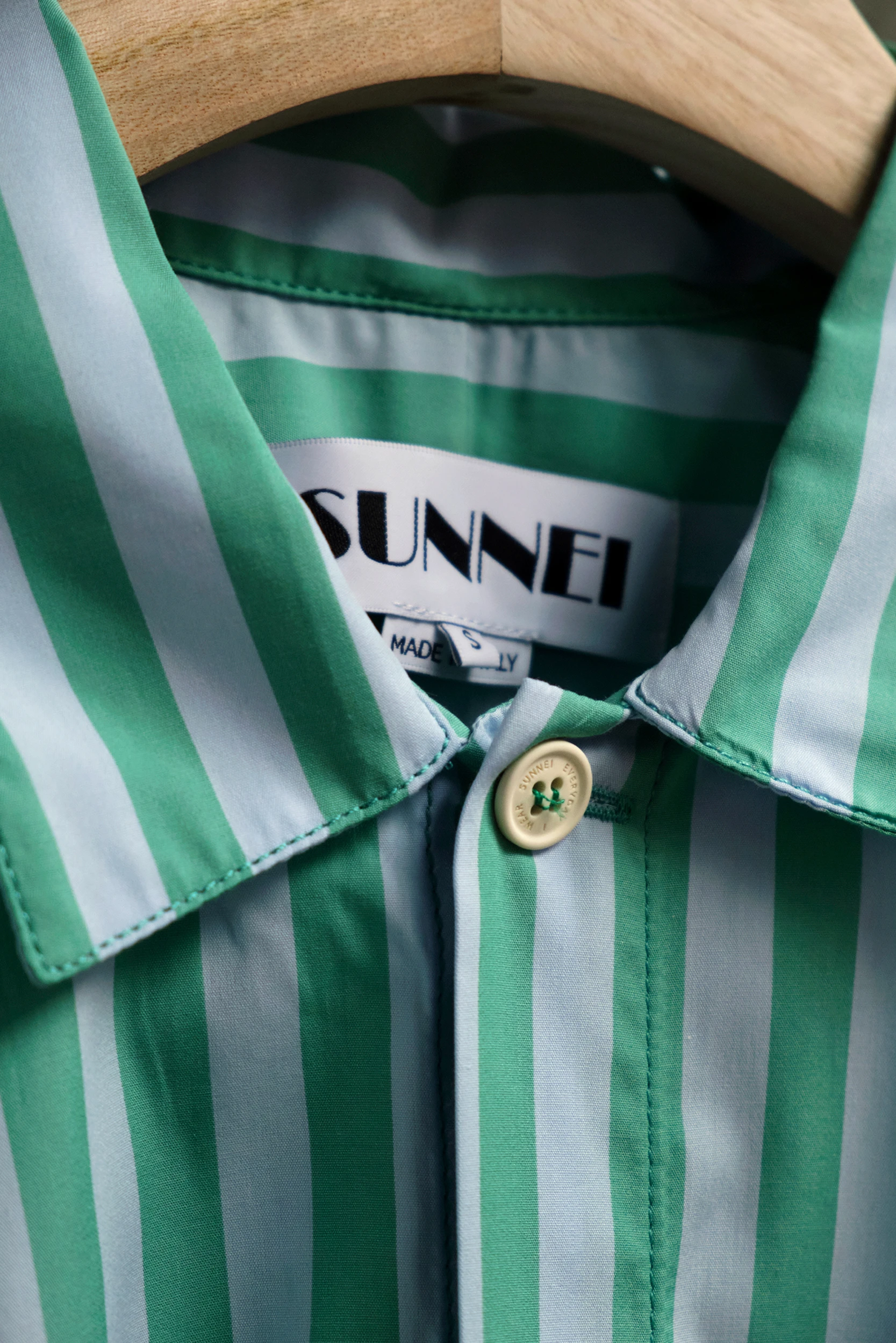 Женская рубашка Sunnei Mega Over Shirt Mint Green
