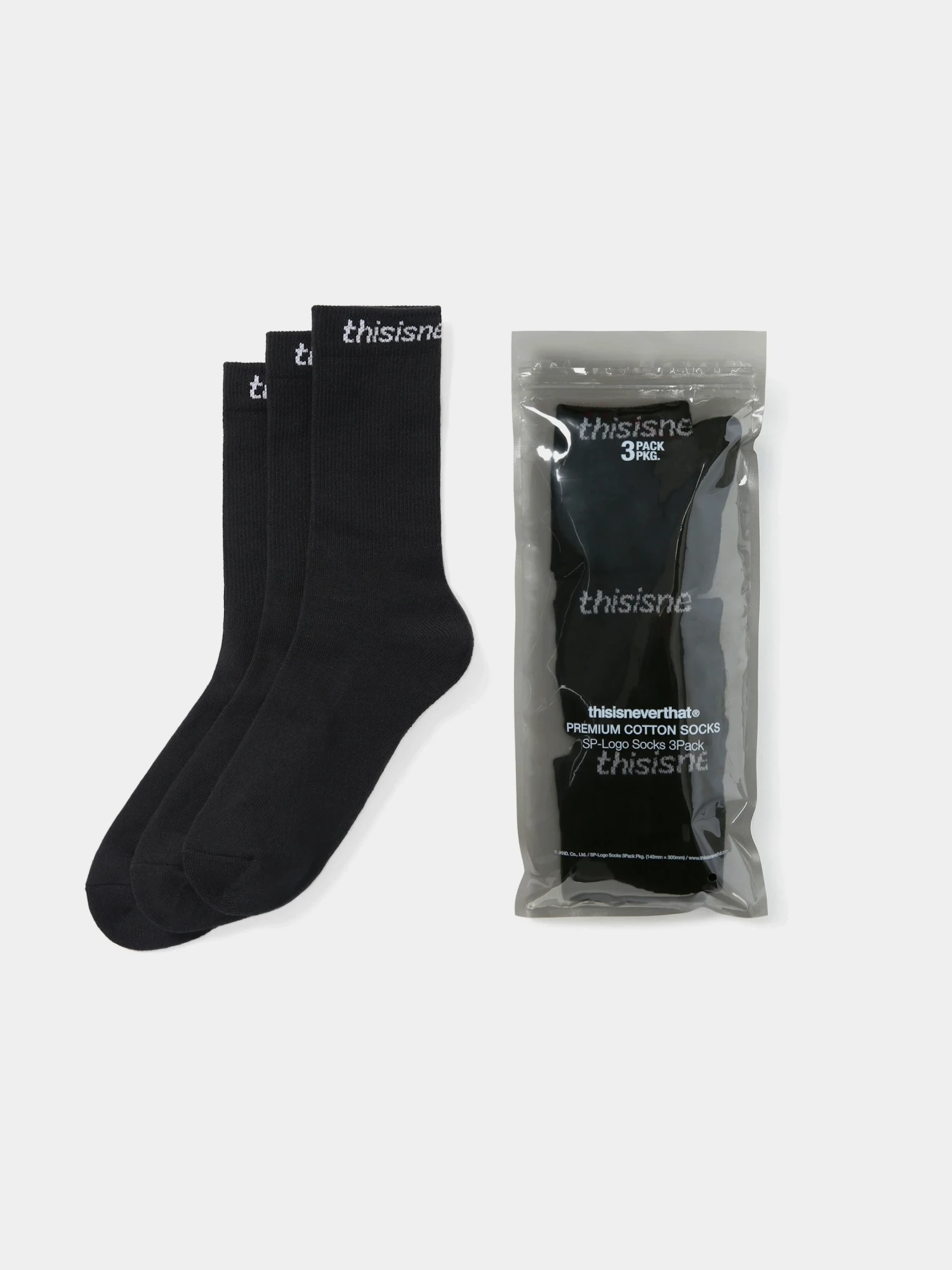 Носки thisisneverthat SP-Logo Socks 3Pack Black