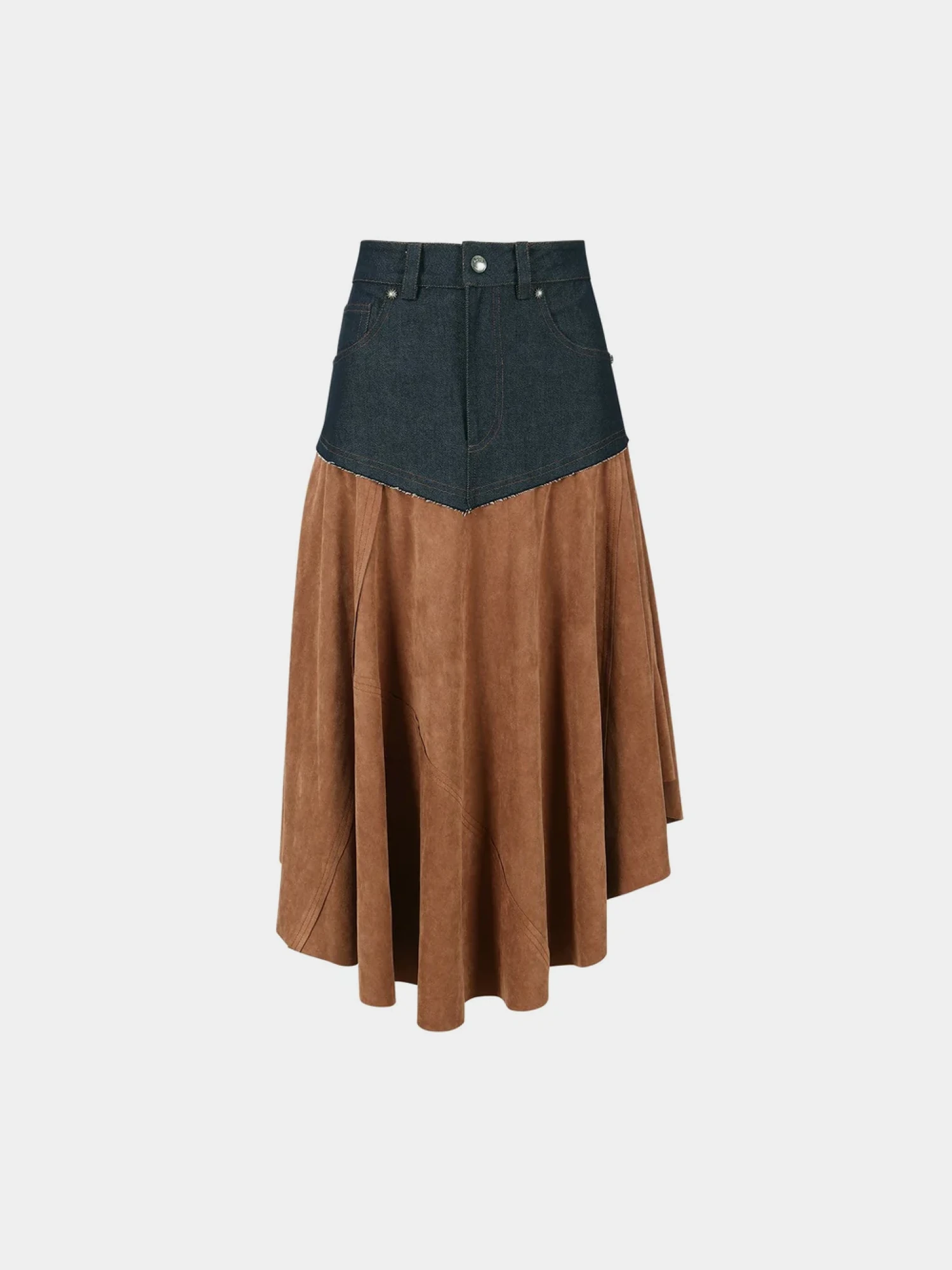 Женская Юбка Andersson Bell Indigo Faux Suede Fairy Brown