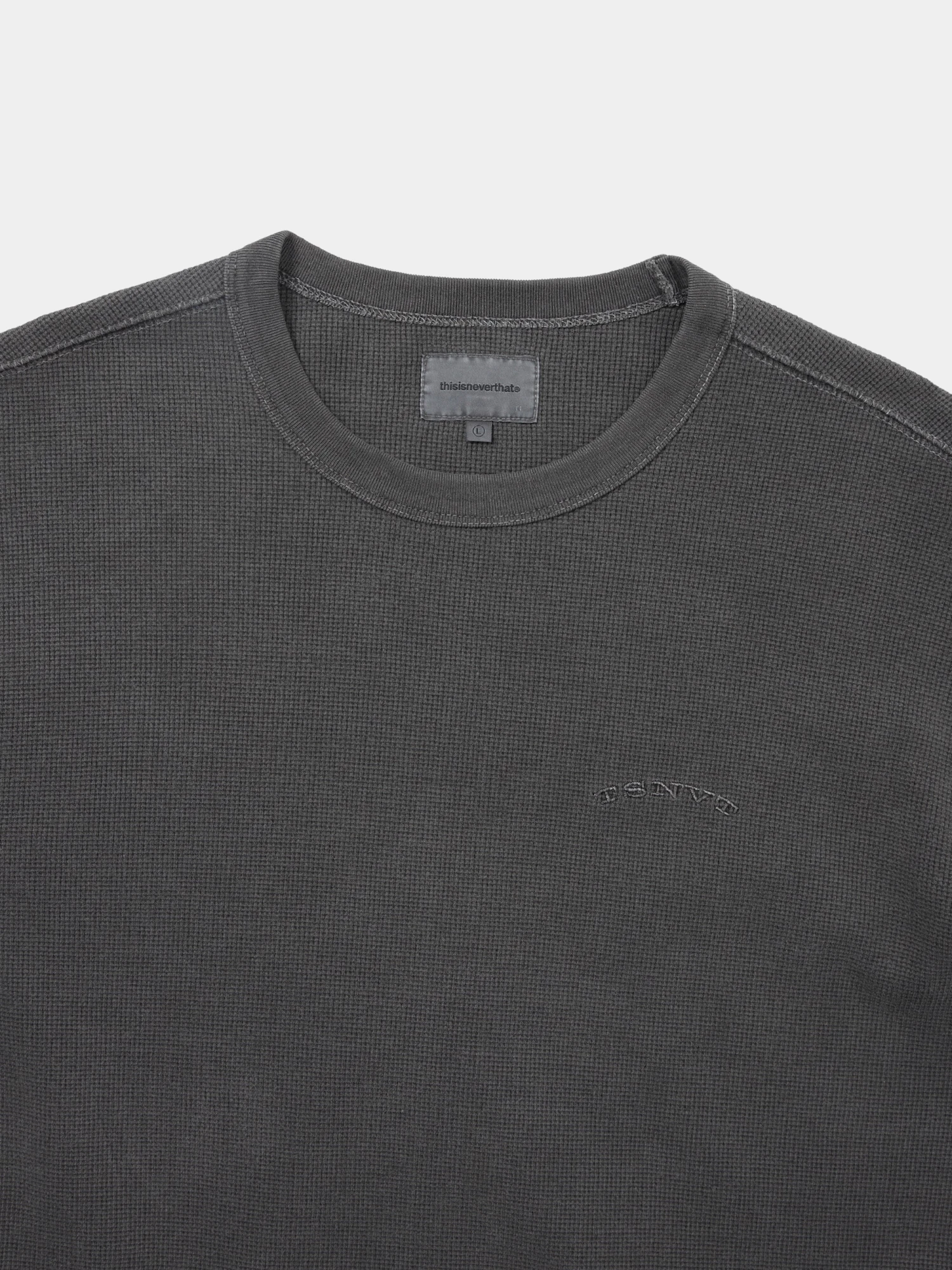 Лонгслив thisisneverthat Waffle L/S Charcoal