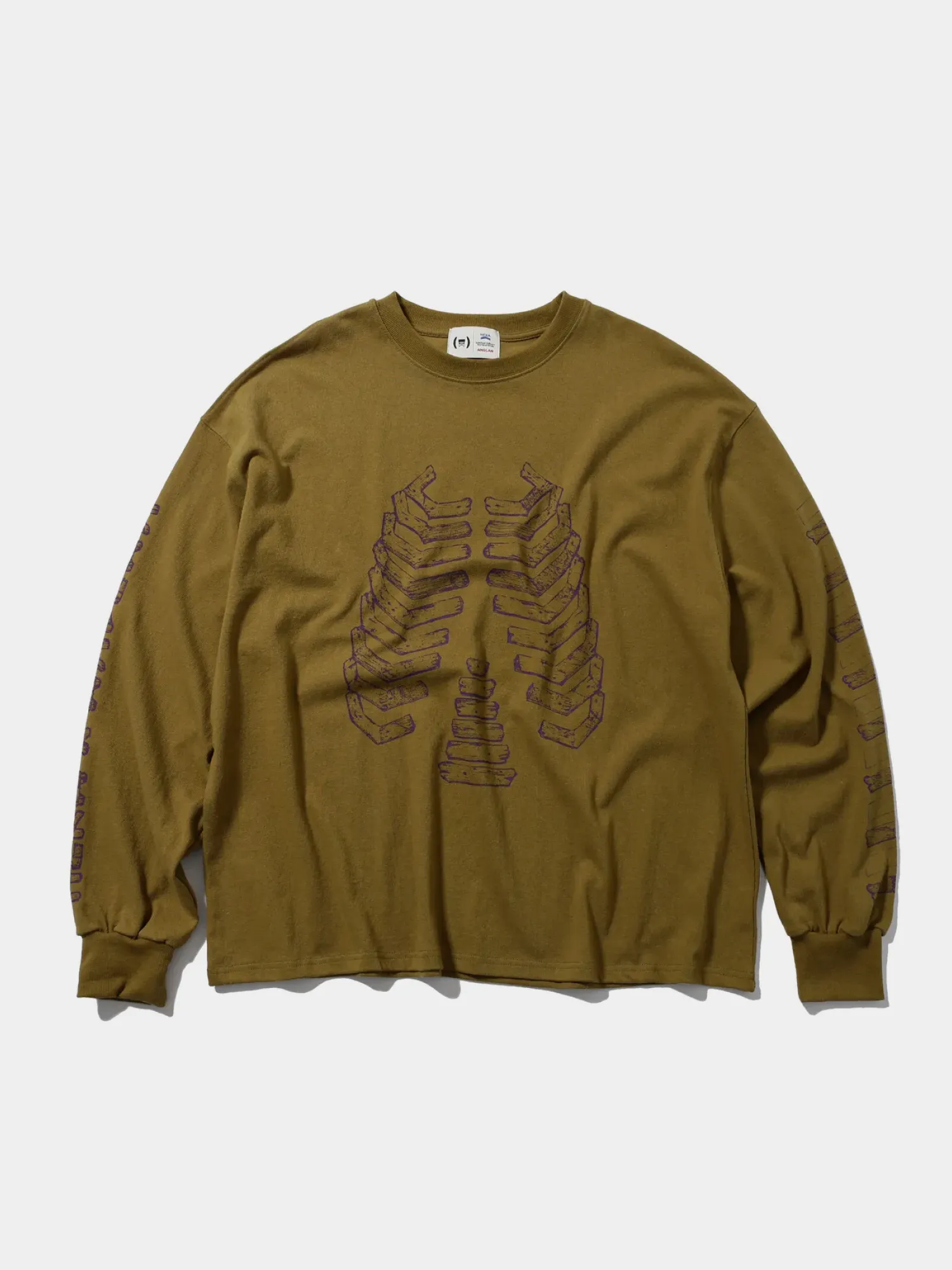 Лонгслив ANGLAN x Heka Wood Bone Long Sleeve Carmel