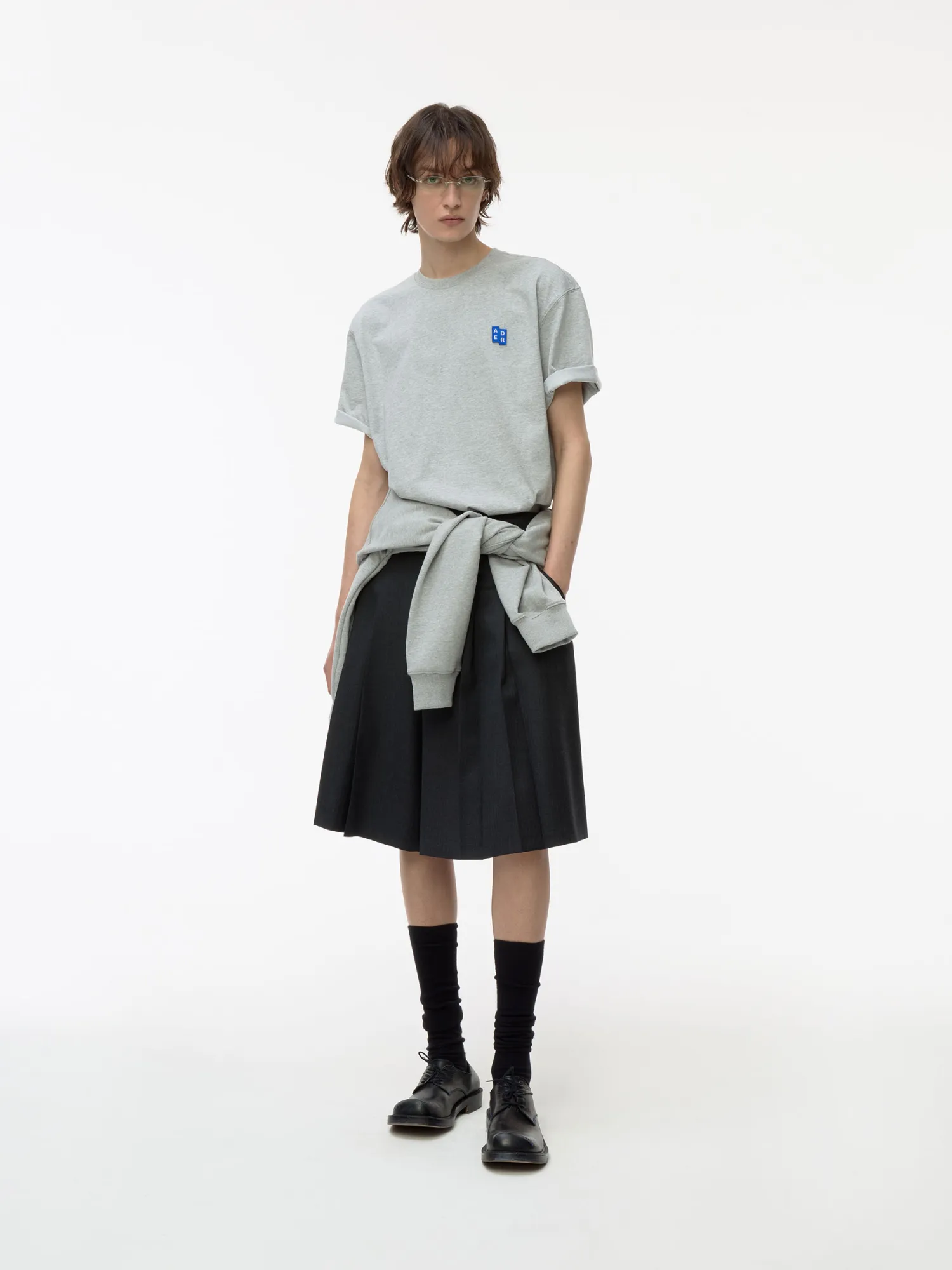Футболка ADERERROR Sig; BL Tag T-Shirt 01 Grey