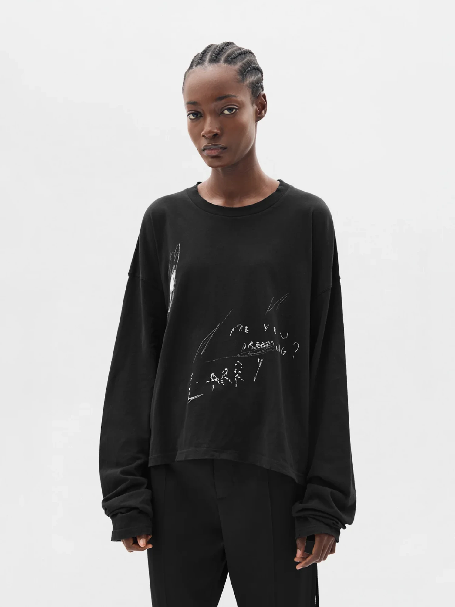 Лонгслив Ann Demeulemeester Emil Are You Dreaming Black