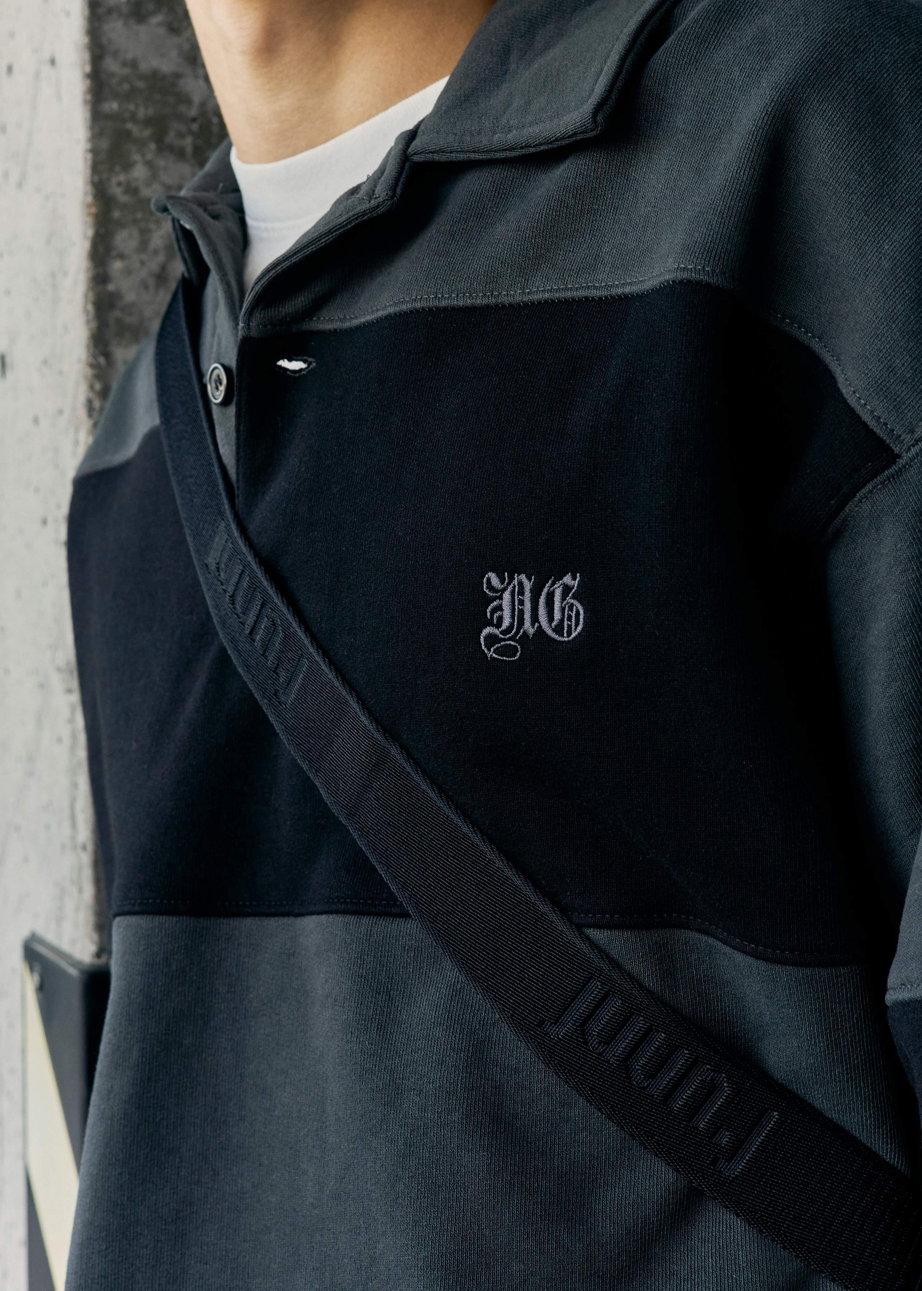 Флисовое поло Noon Goons Prolific Rugby Fleece Polo Black