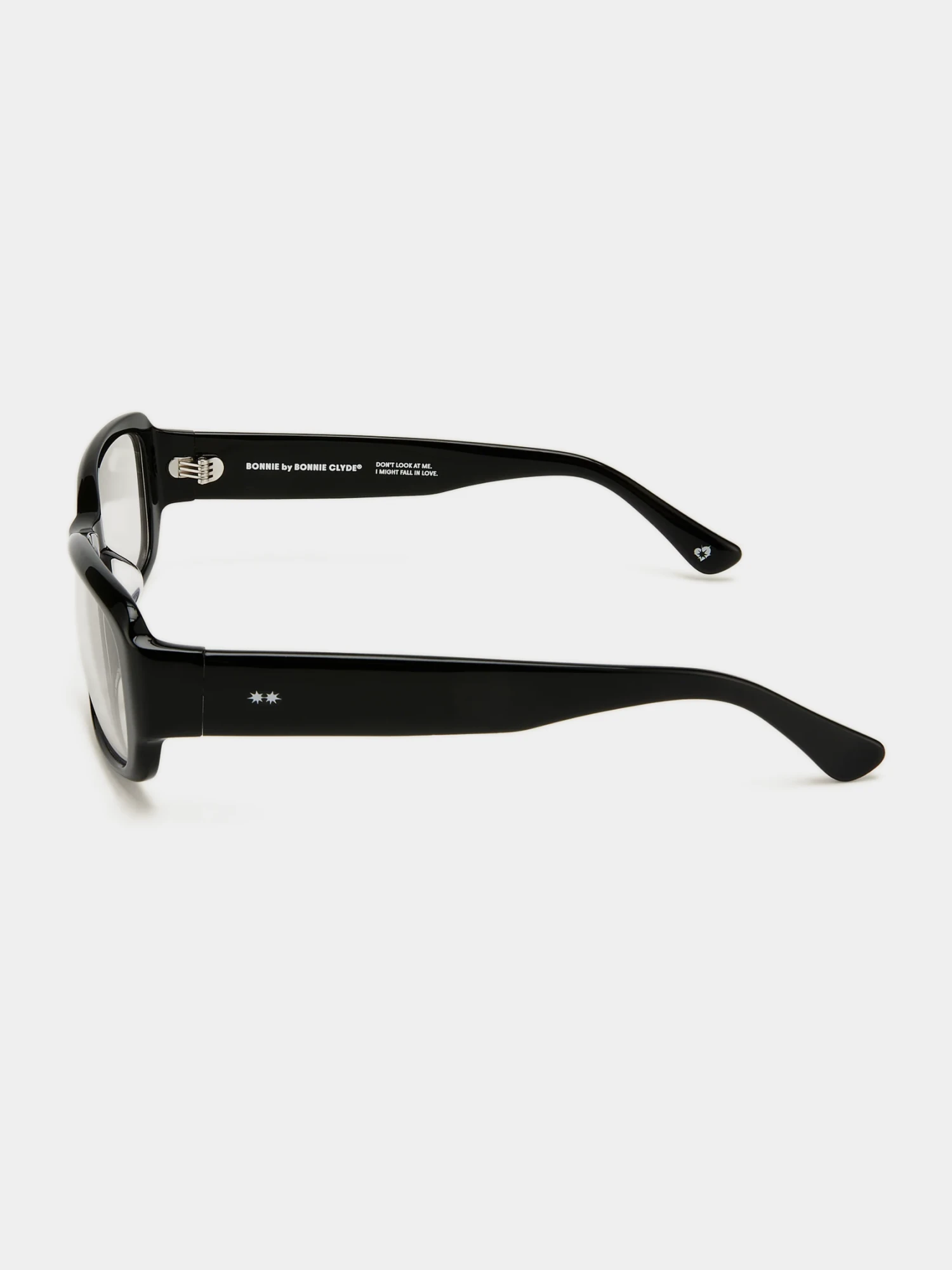 Очки Bonnie Clyde Sugar Black & Clear Lens