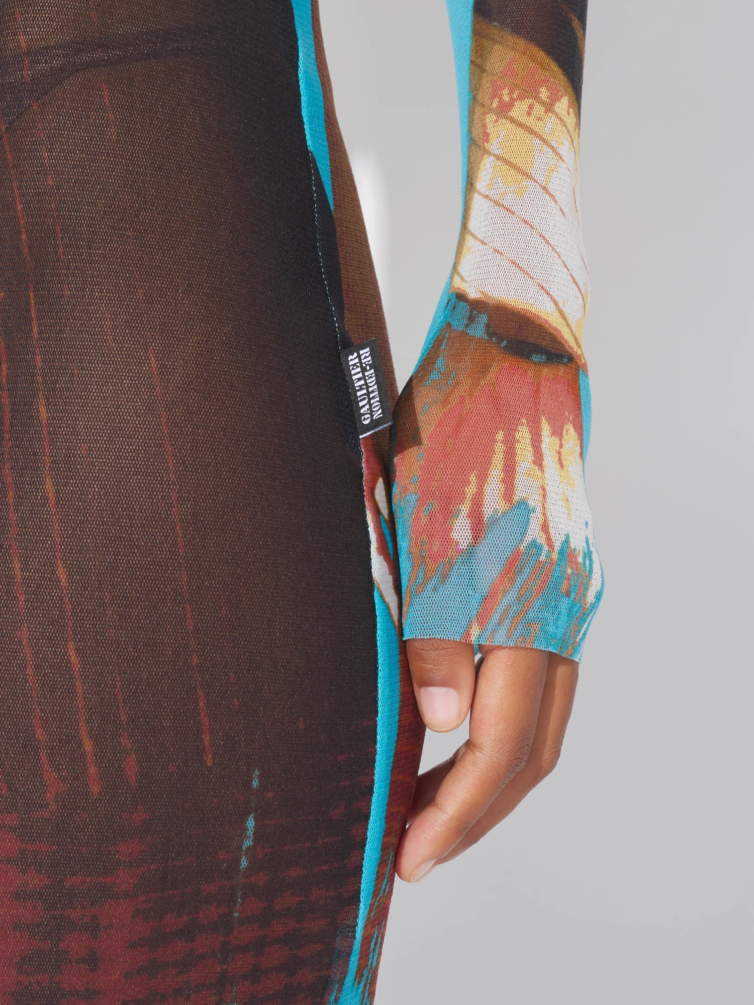 Женское платье Jean Paul Gaultier Re-Edition: La Robe Tennis Multicolor