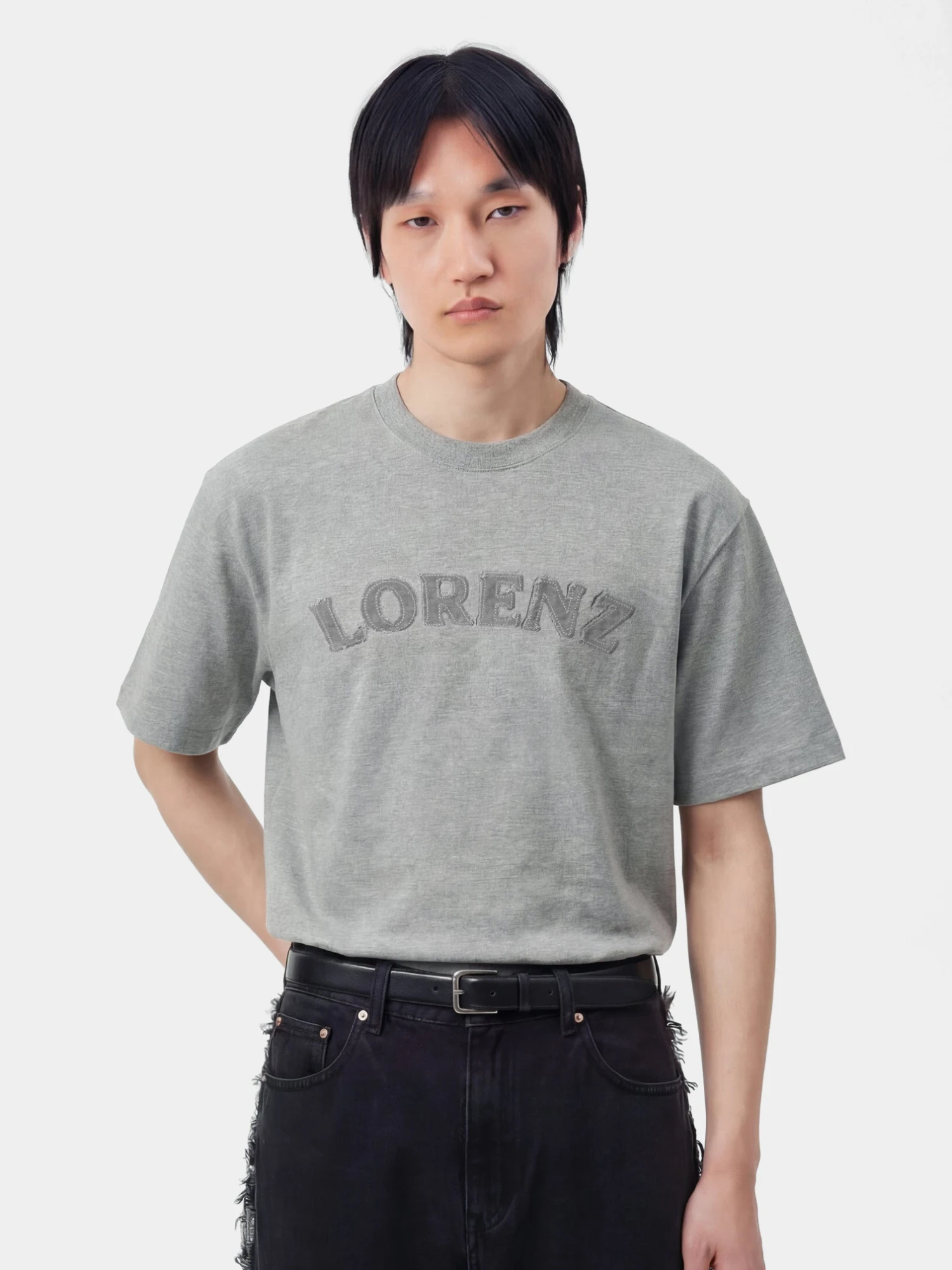 Футболка lorenz Appliqué T-Shirt Grey
