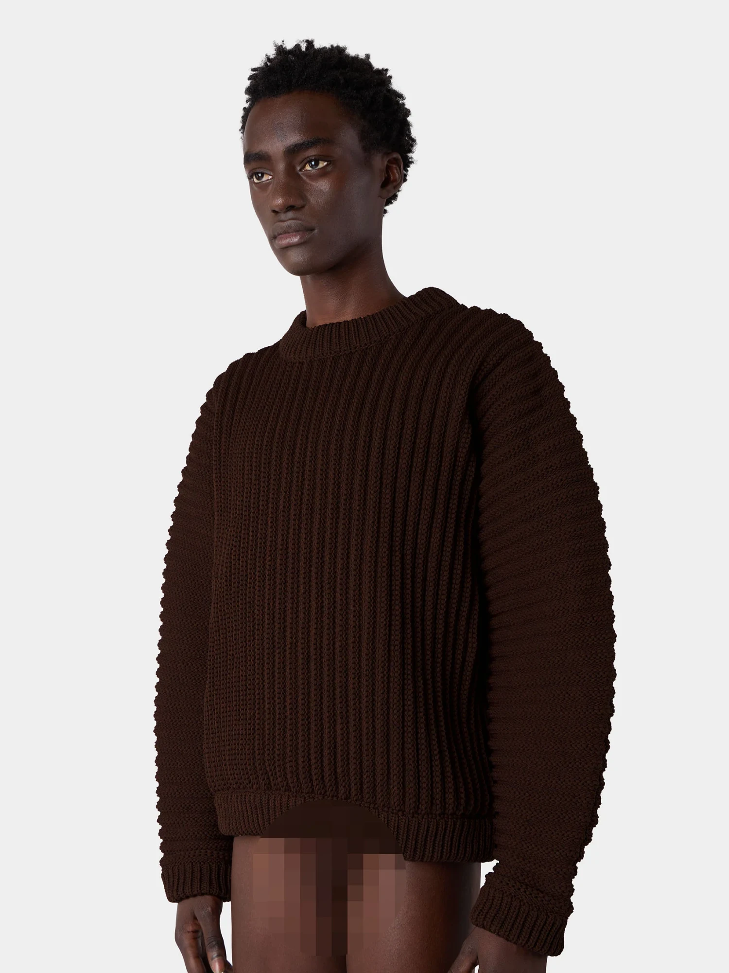 Свитер Sunnei Round Neck Sweater Brown