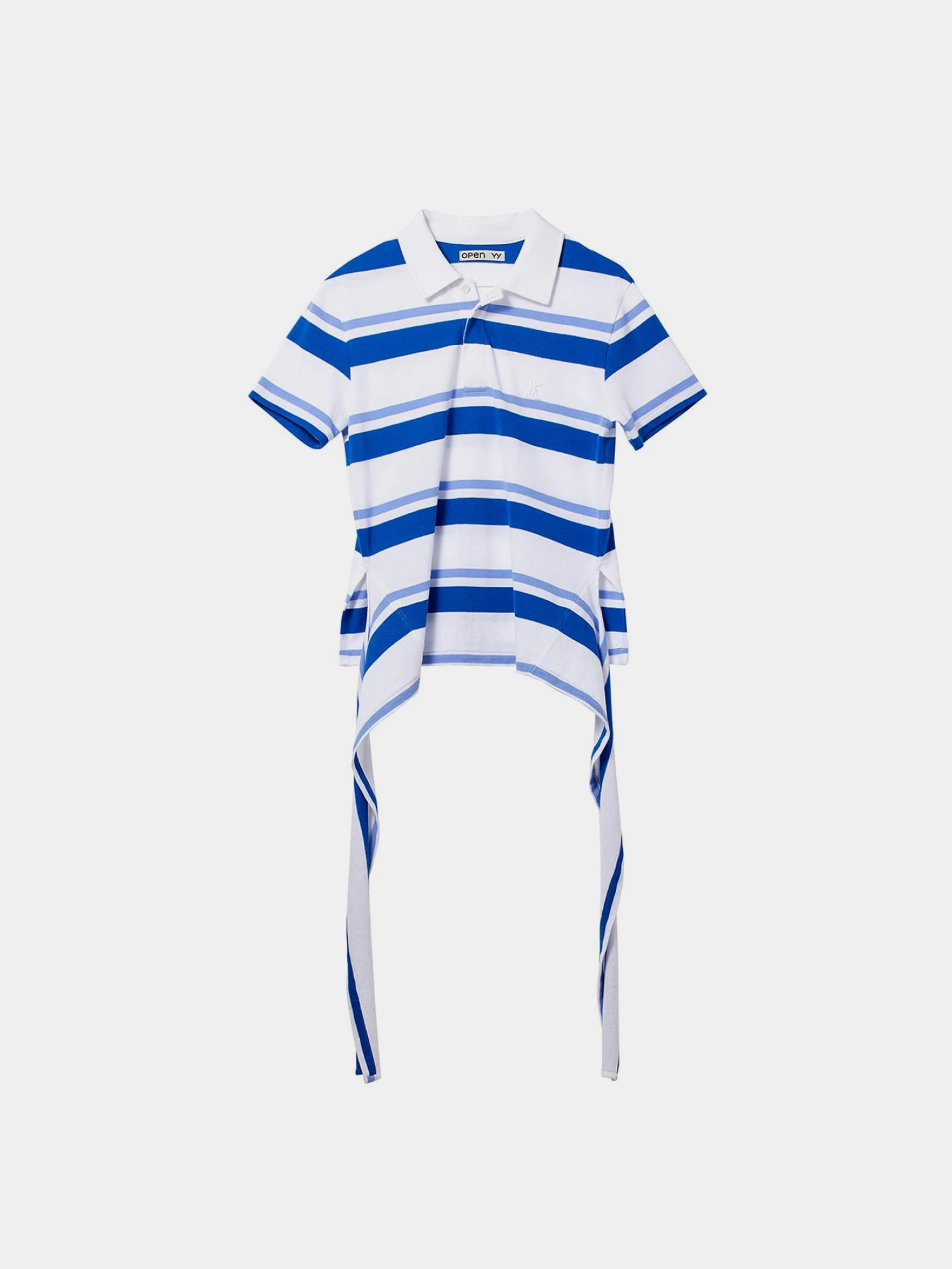 Женская Футболка OPEN YY Trim Polo T-Shirt Blue