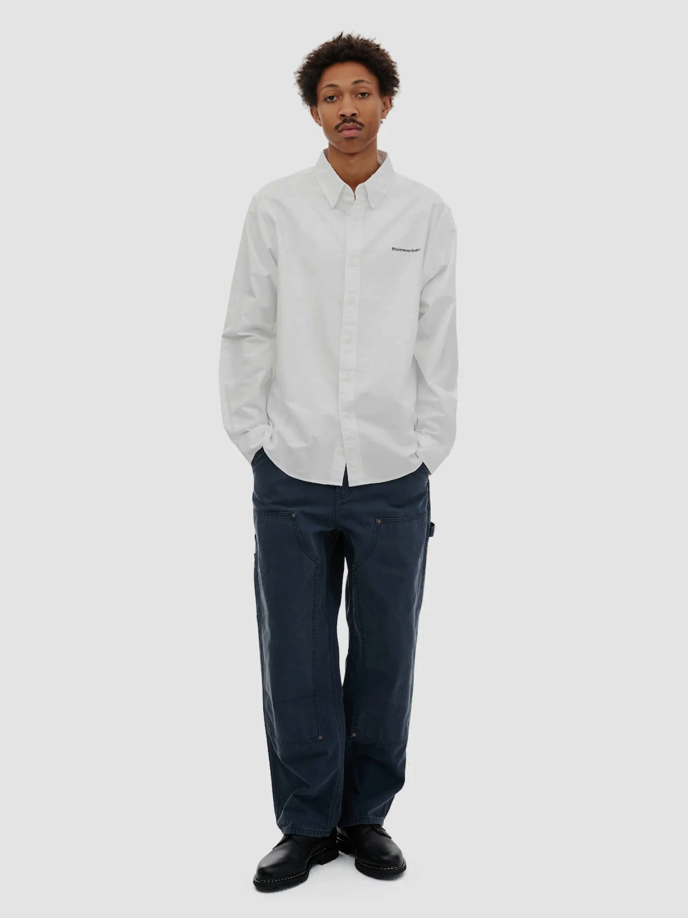 Рубашка thisisneverthat T-Logo Oxford Shirt White