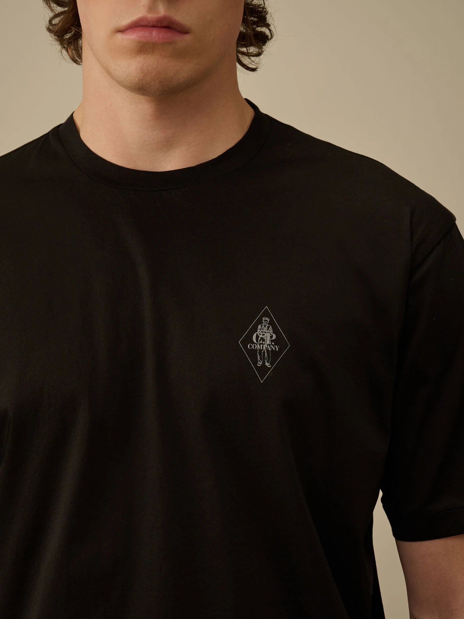 Футболка C.P. Company No Gravity Jersey Logo Black