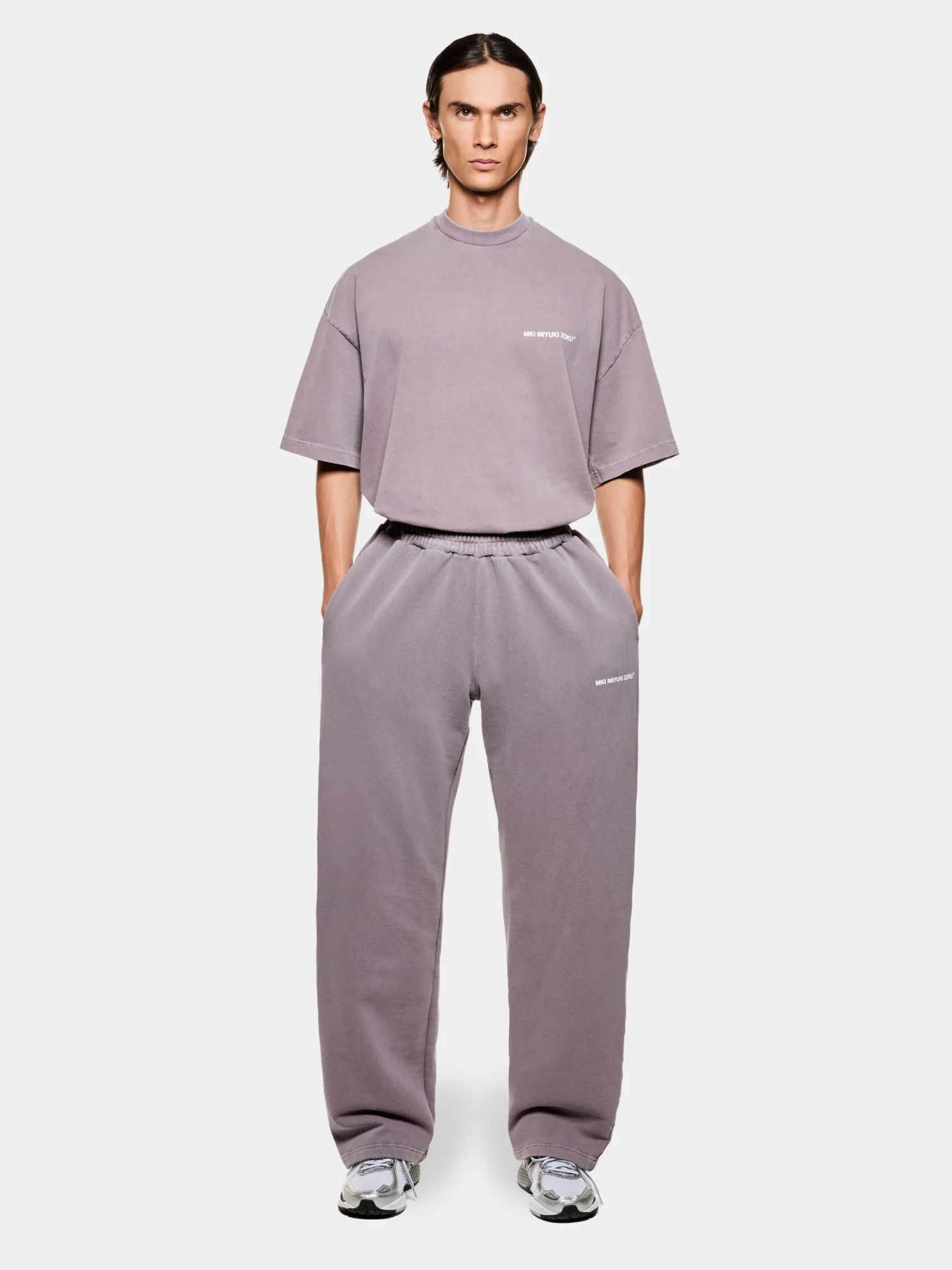 Брюки MKI MIYUKI ZOKU Uniform Wide Joggers Pigment Raisin