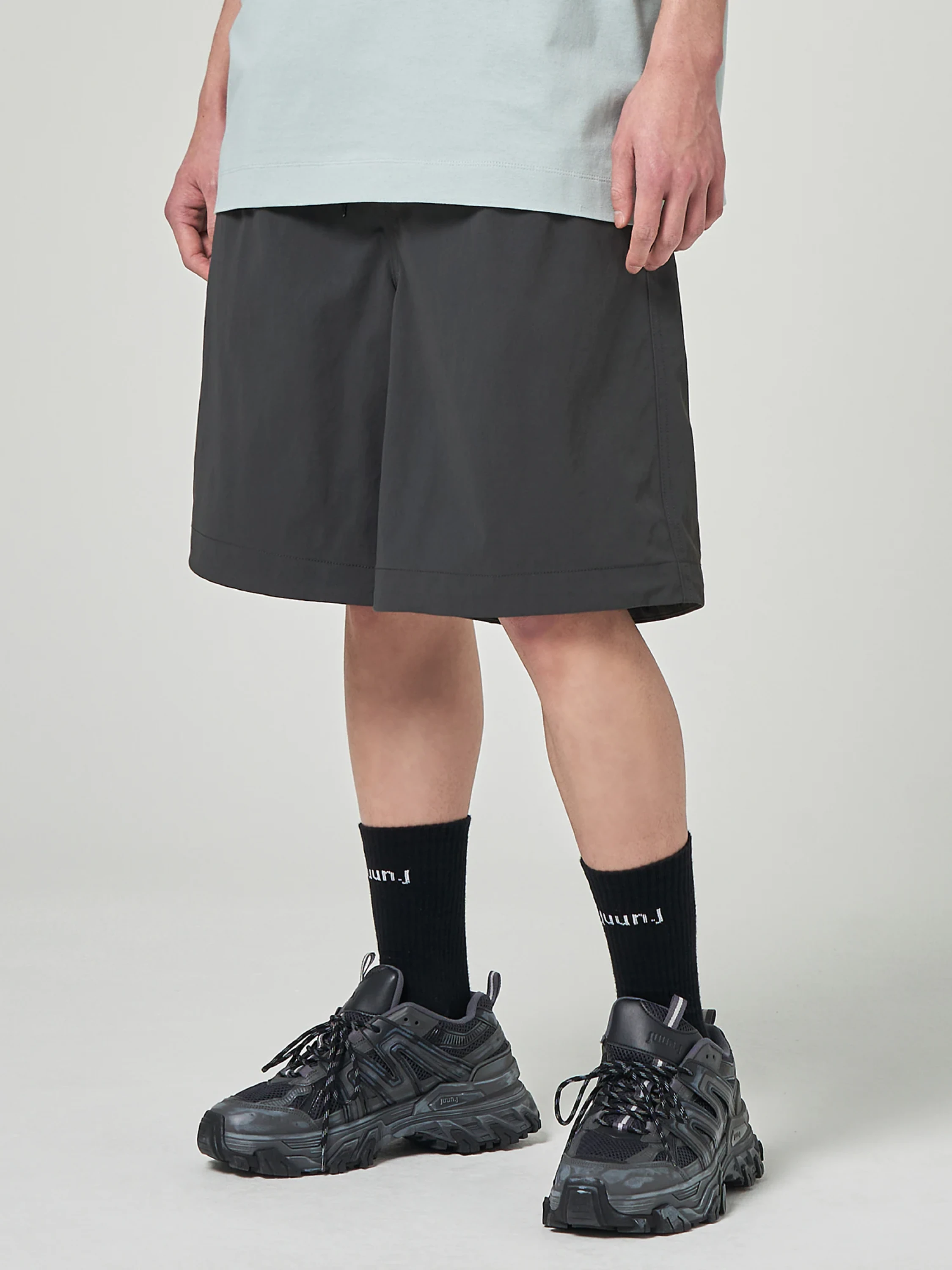 Шорты JUUN.J Nylon Wide Shorts Grey