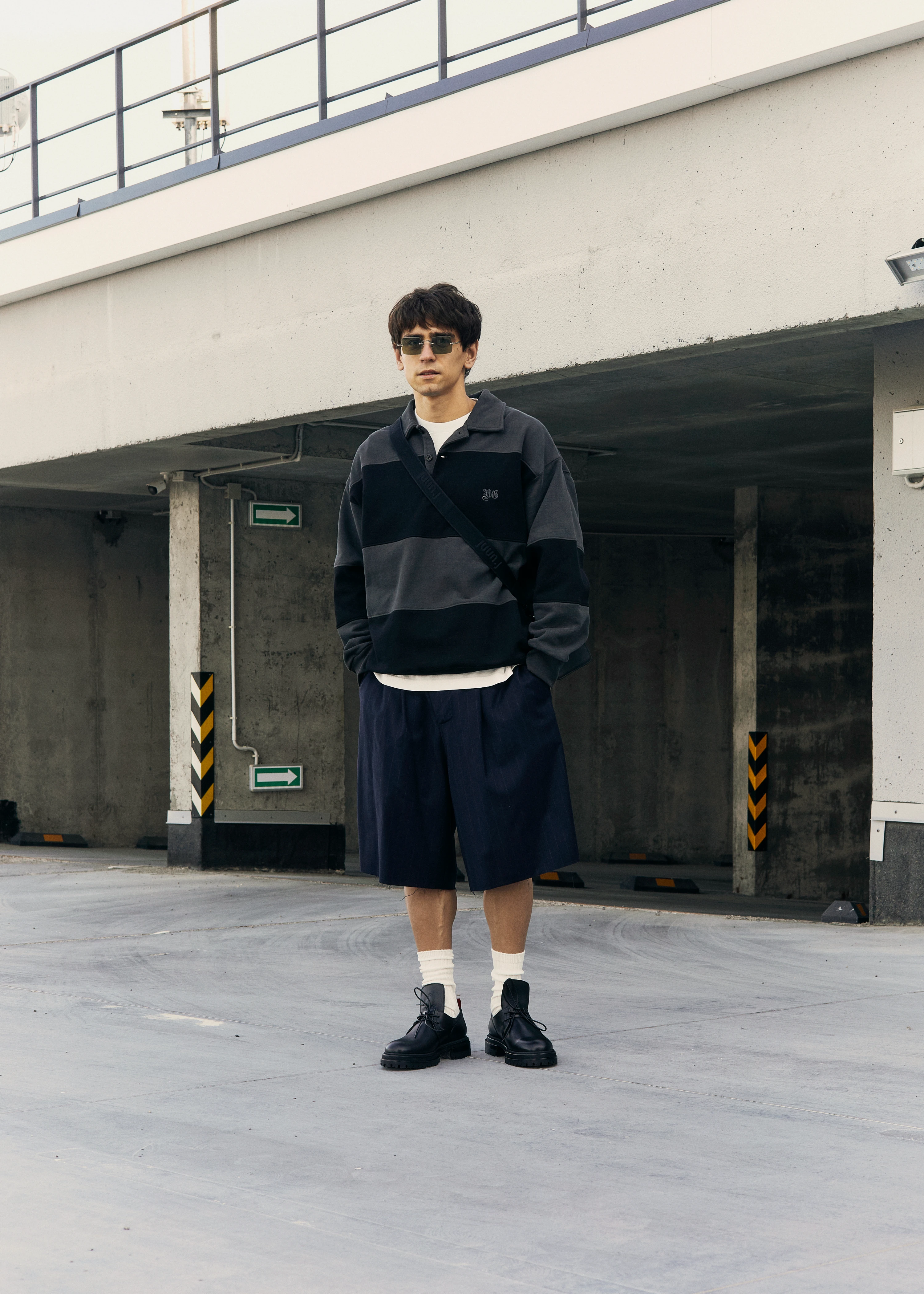 Флисовое поло Noon Goons Prolific Rugby Fleece Polo Black