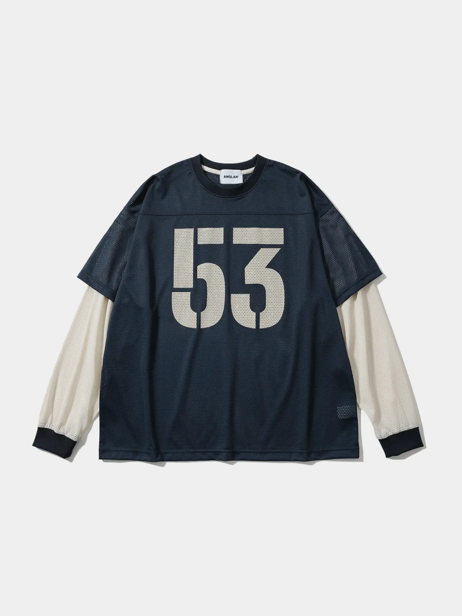 Лонгслив ANGLAN Mesh Layered Long Sleeve Blue