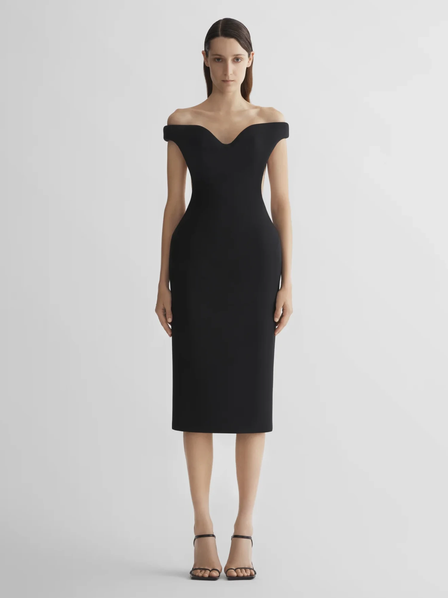 Женское платье MUGLER Sculptural Black