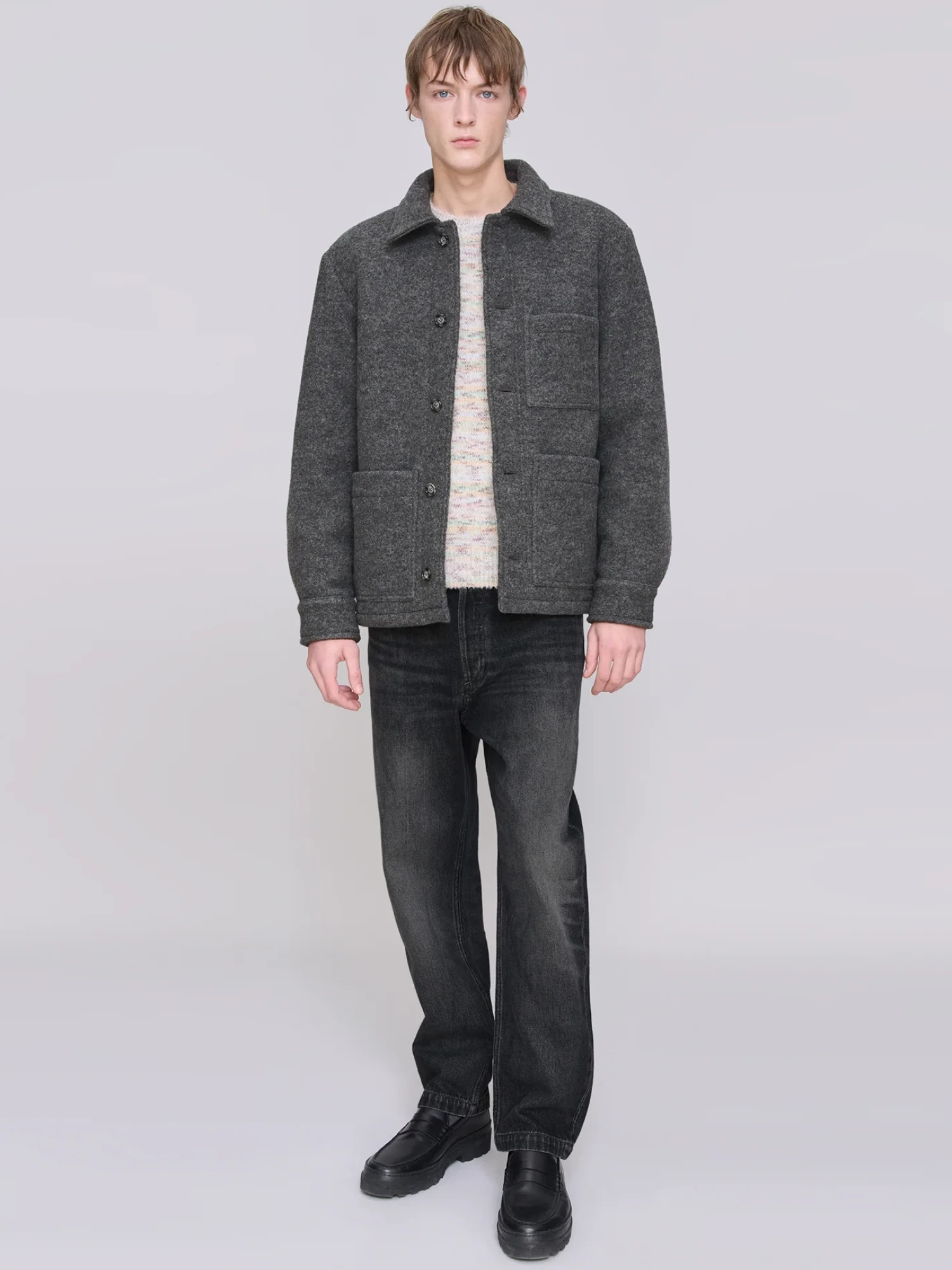 Полупальто A.P.C. Emile Coat Gray