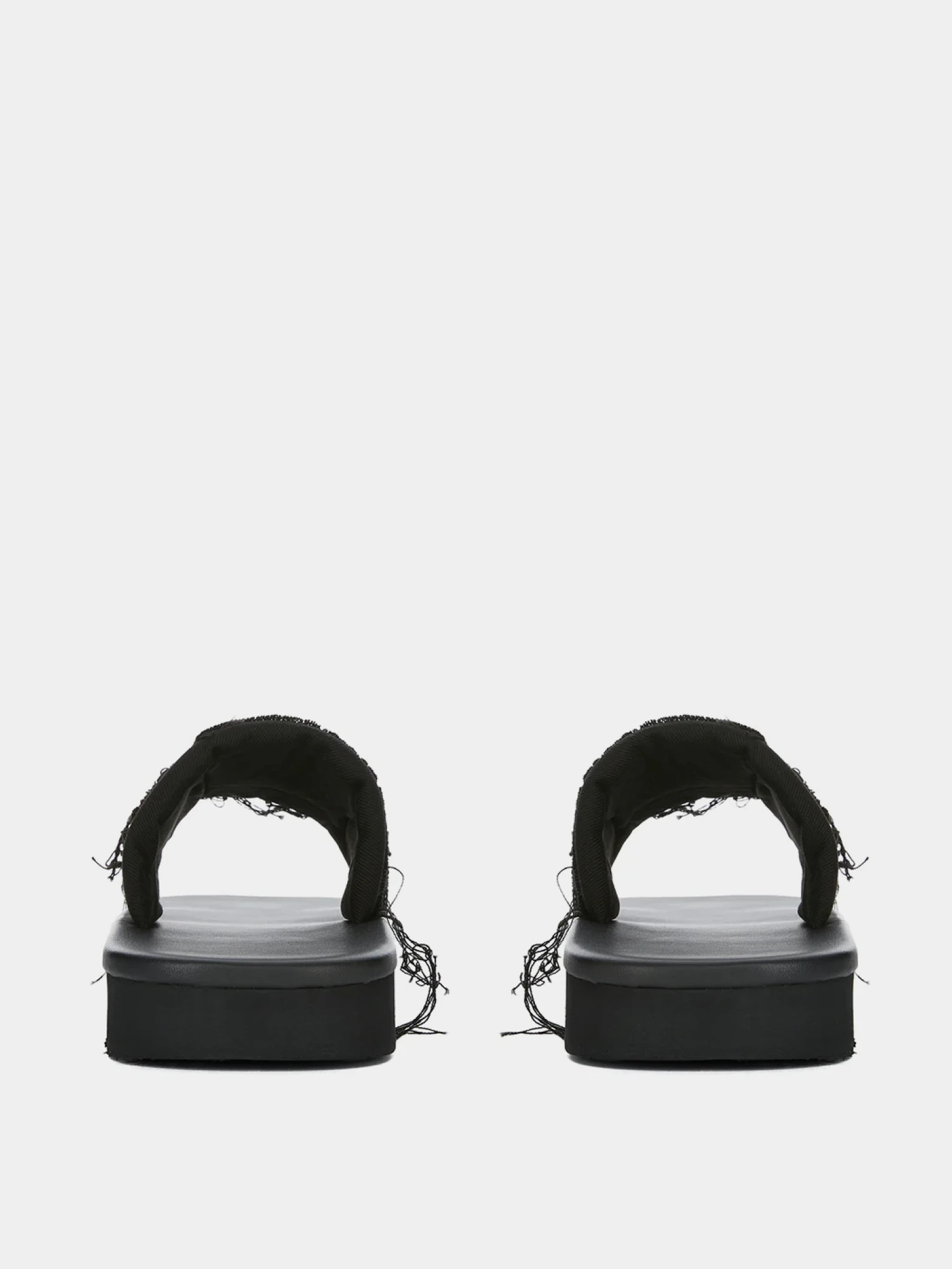 Сандалии RICK OWENS DRKSHDW Denim Paddded Slide Black