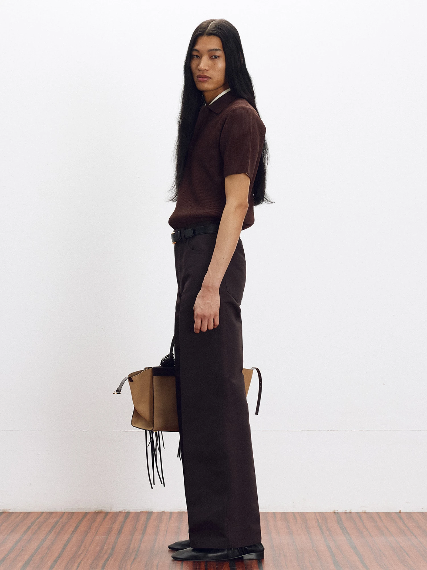 Поло Recto Compact Knit Classic Dark Brown
