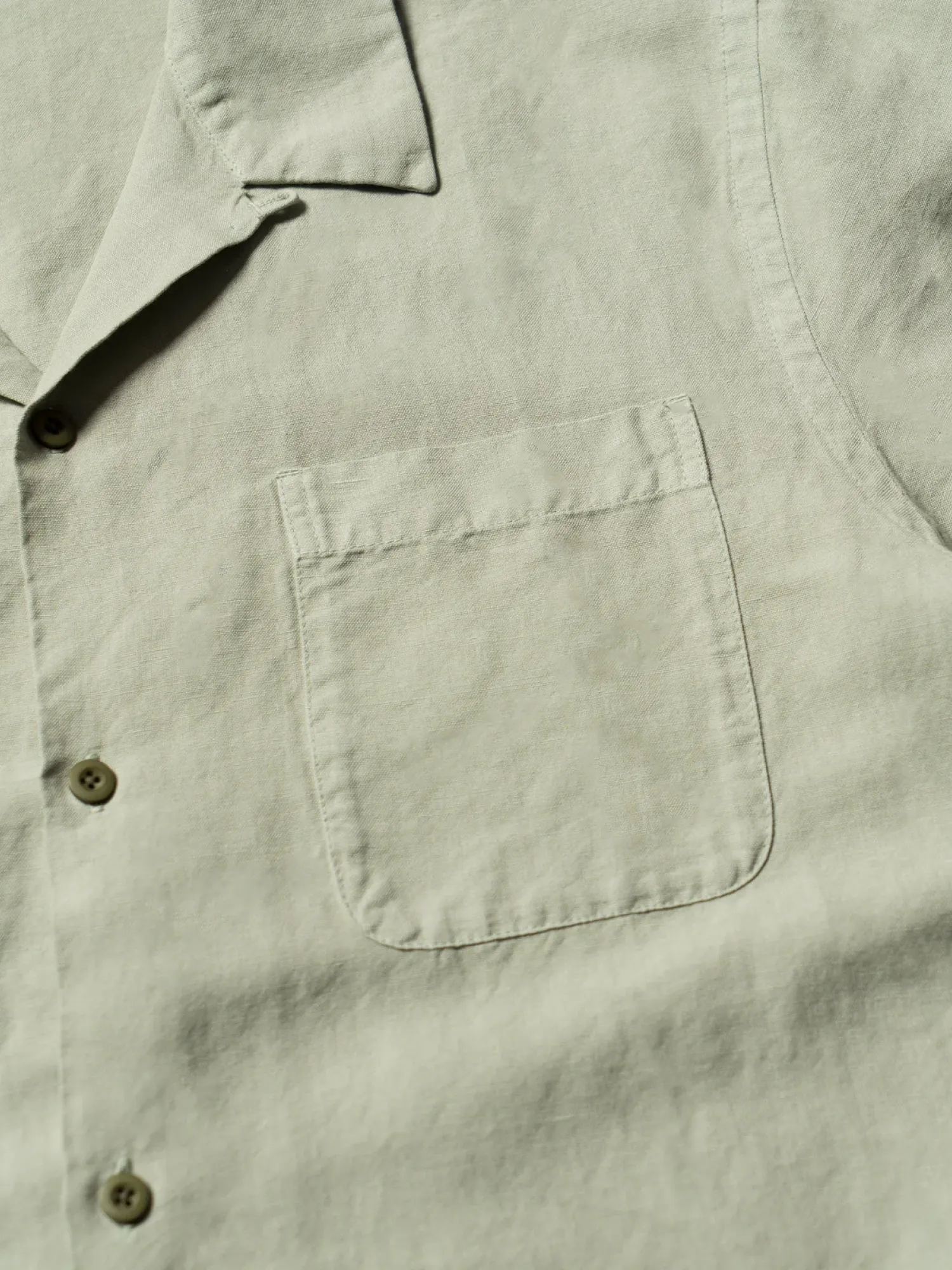 Рубашка MAHARISHI 5211 Hemp Camp Collar Shirt Sage