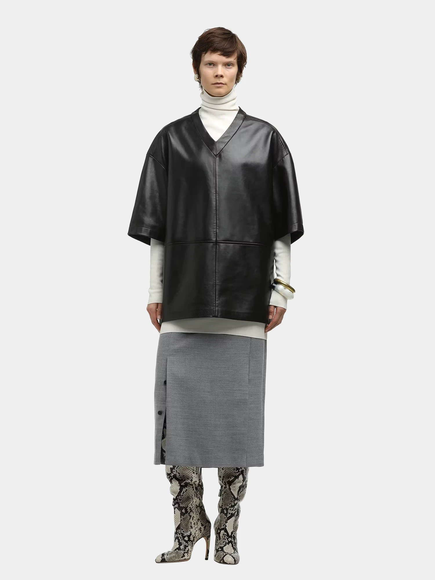 Женская юбка entire studios Tailored Midi Warm Grey