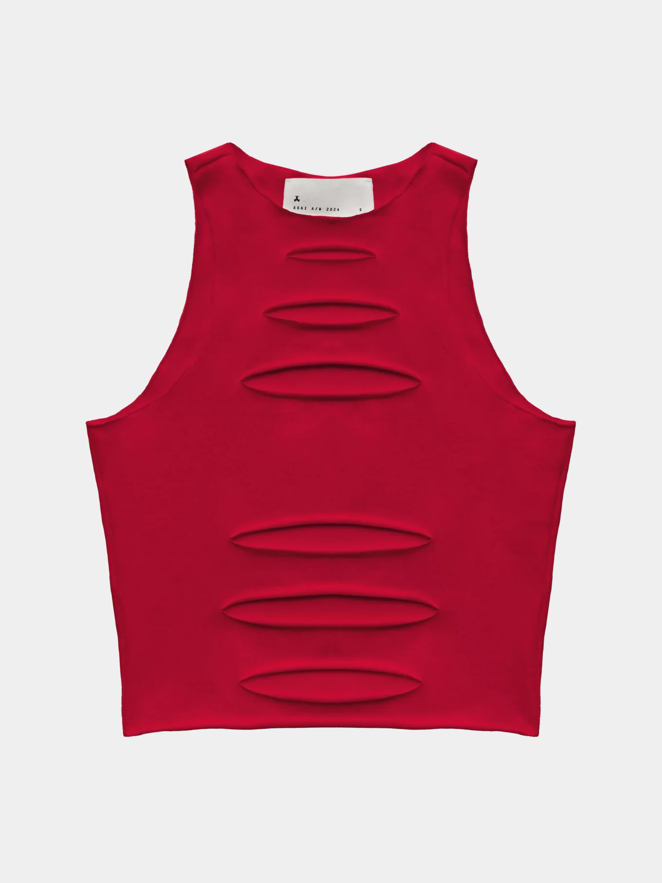 Женский топ XSAI RIPPED TOP 02 Carmine