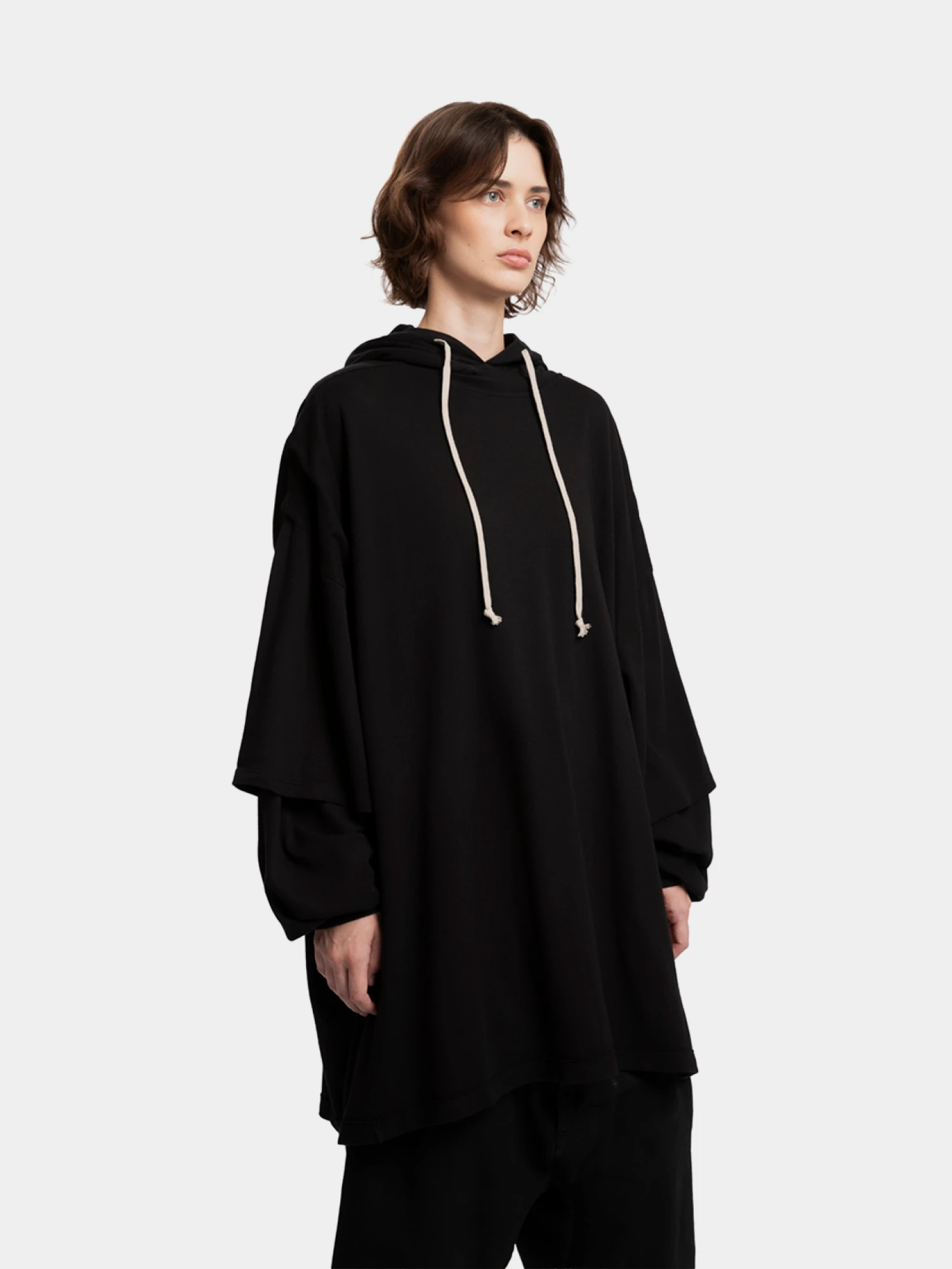 Худи RICK OWENS DRKSHDW Tommy Hustler Black