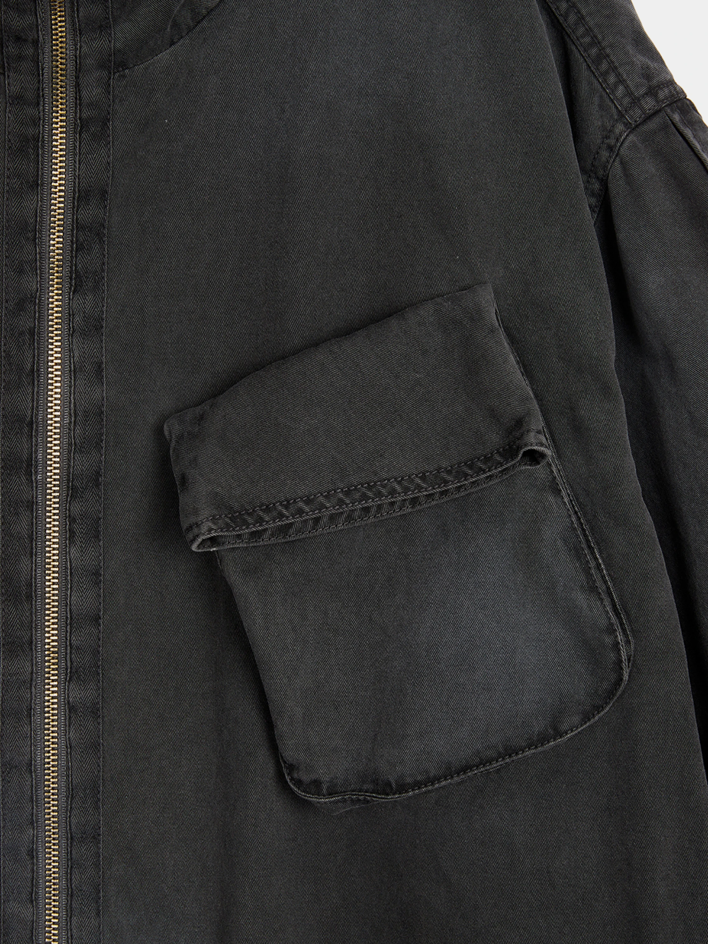 Женская джинсовая куртка OPEN YY Cargo Pocket Field Charcoal
