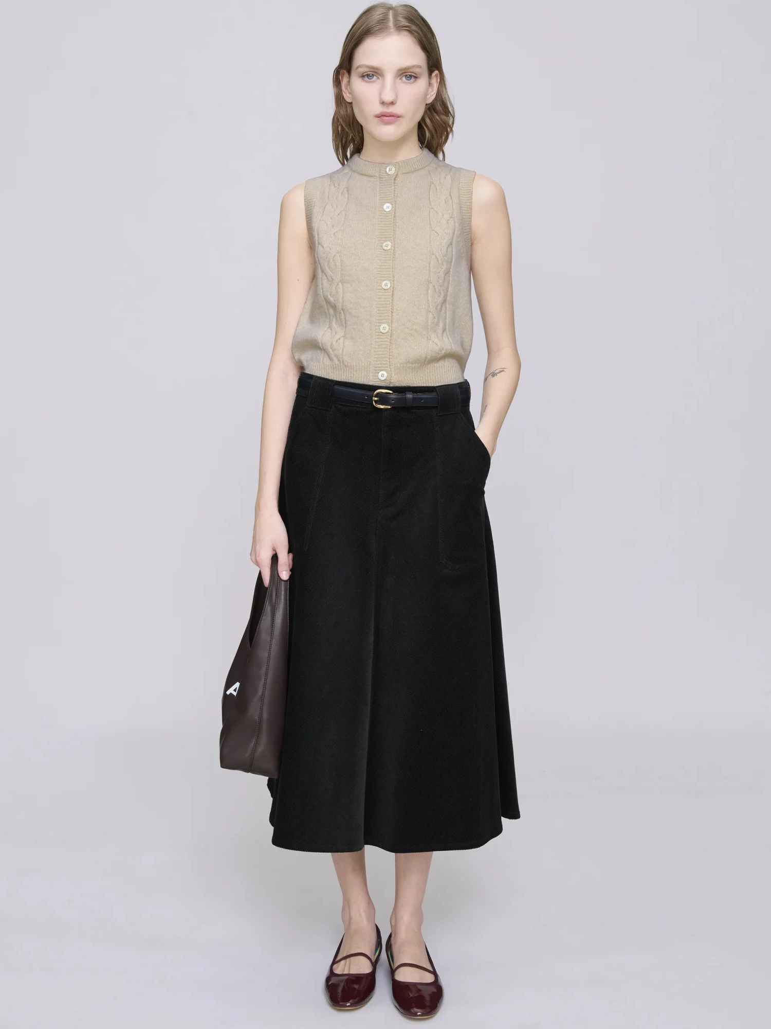 Женская юбка A.P.C. Laurene Skirt Anthracite